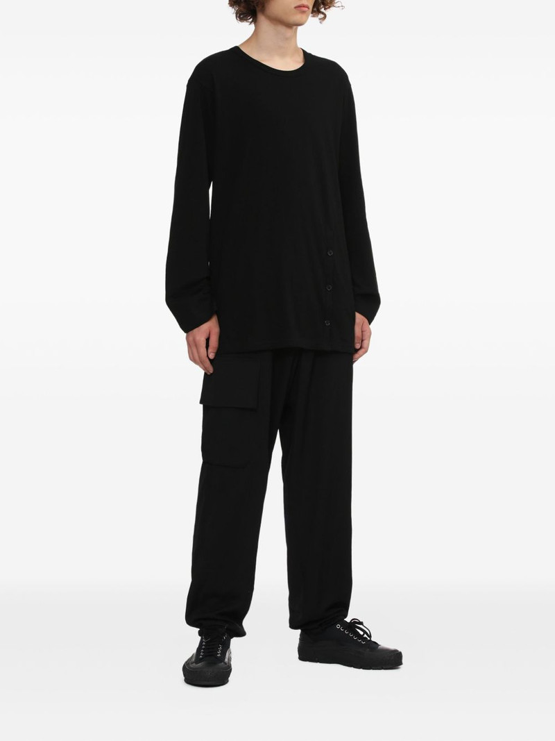 Yohji Yamamoto button long-sleeve T-shirt outlook