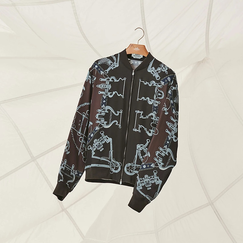 "Mors et Gourmettes Soie" shirt jacket 6