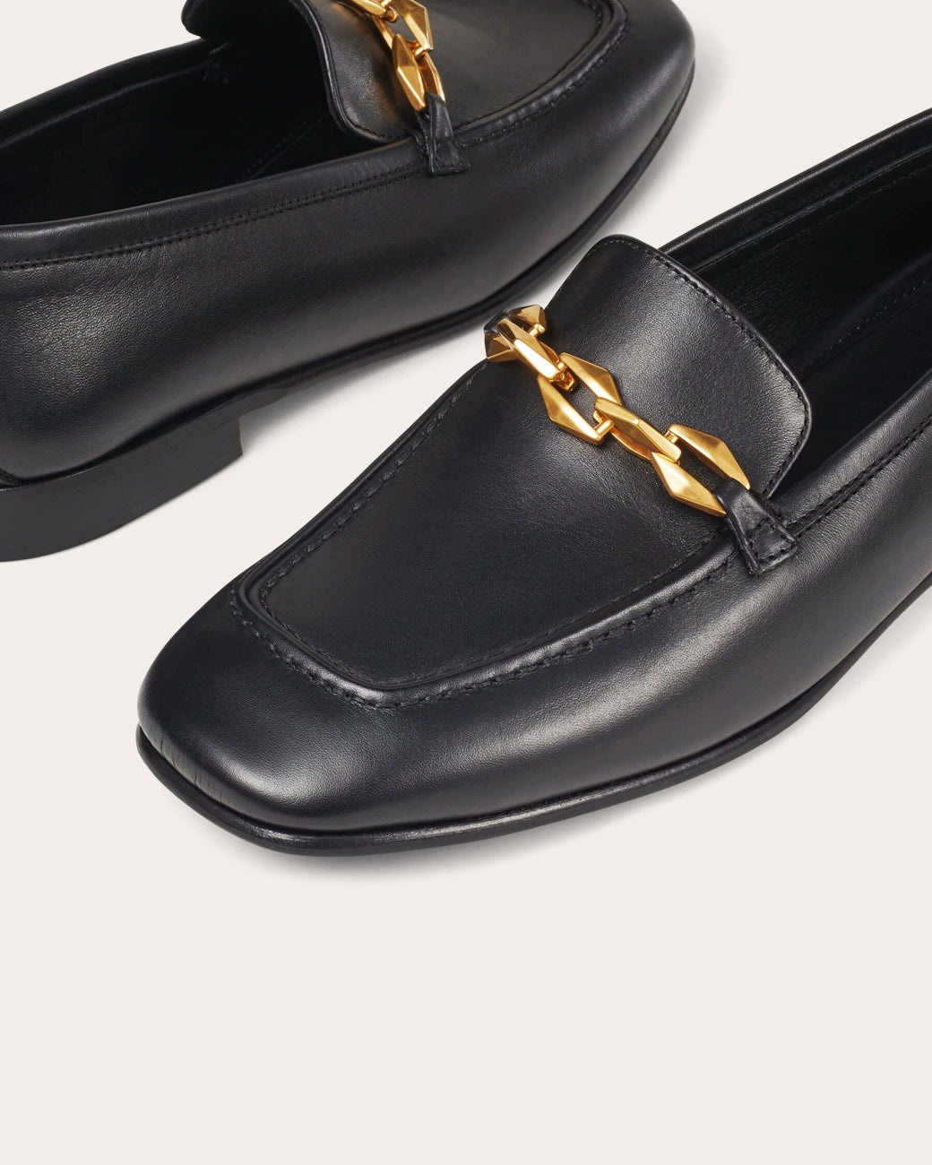 Diamond Tilda Embellished Leather Loafer - 6