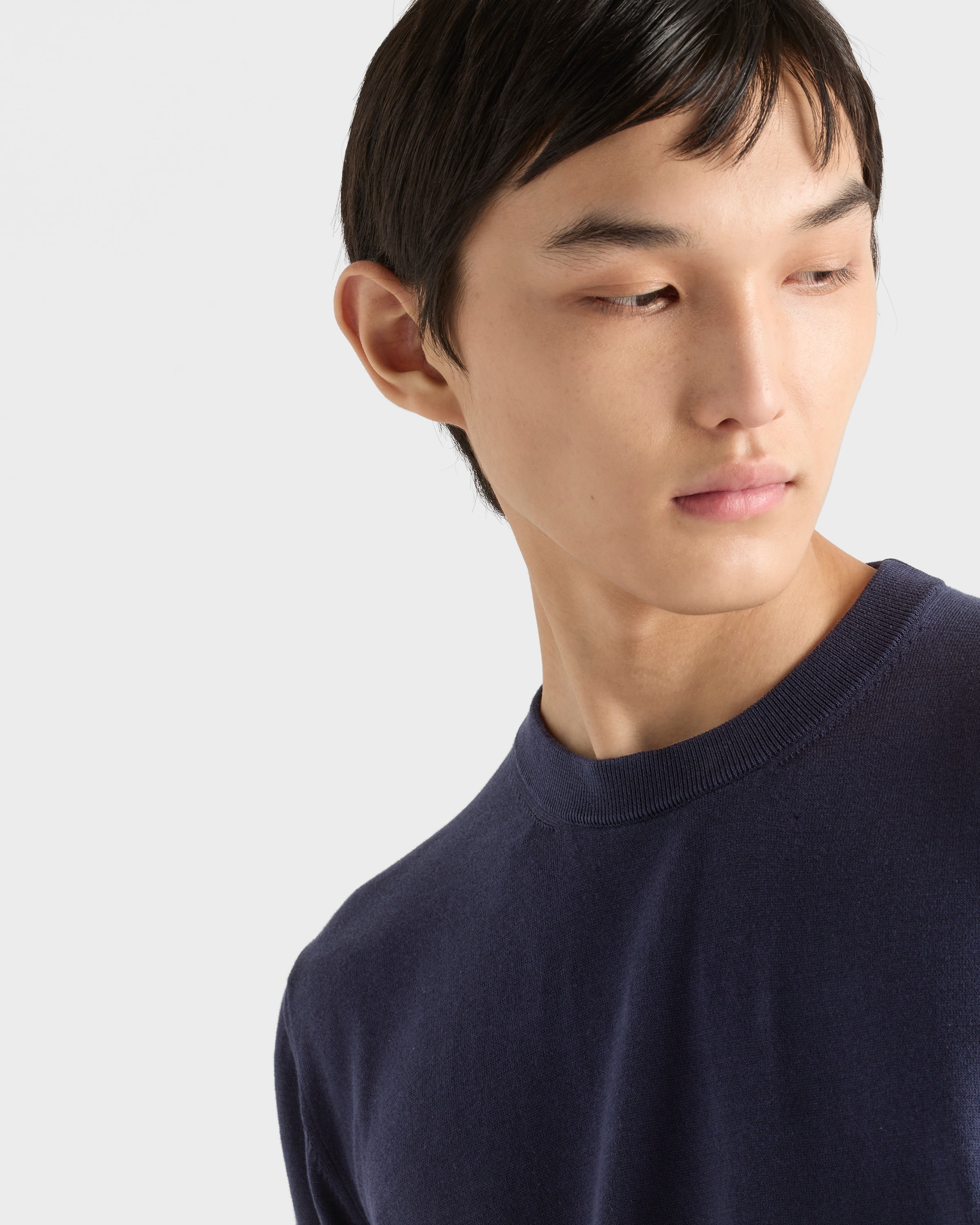 Cotton crew-neck sweater - 3