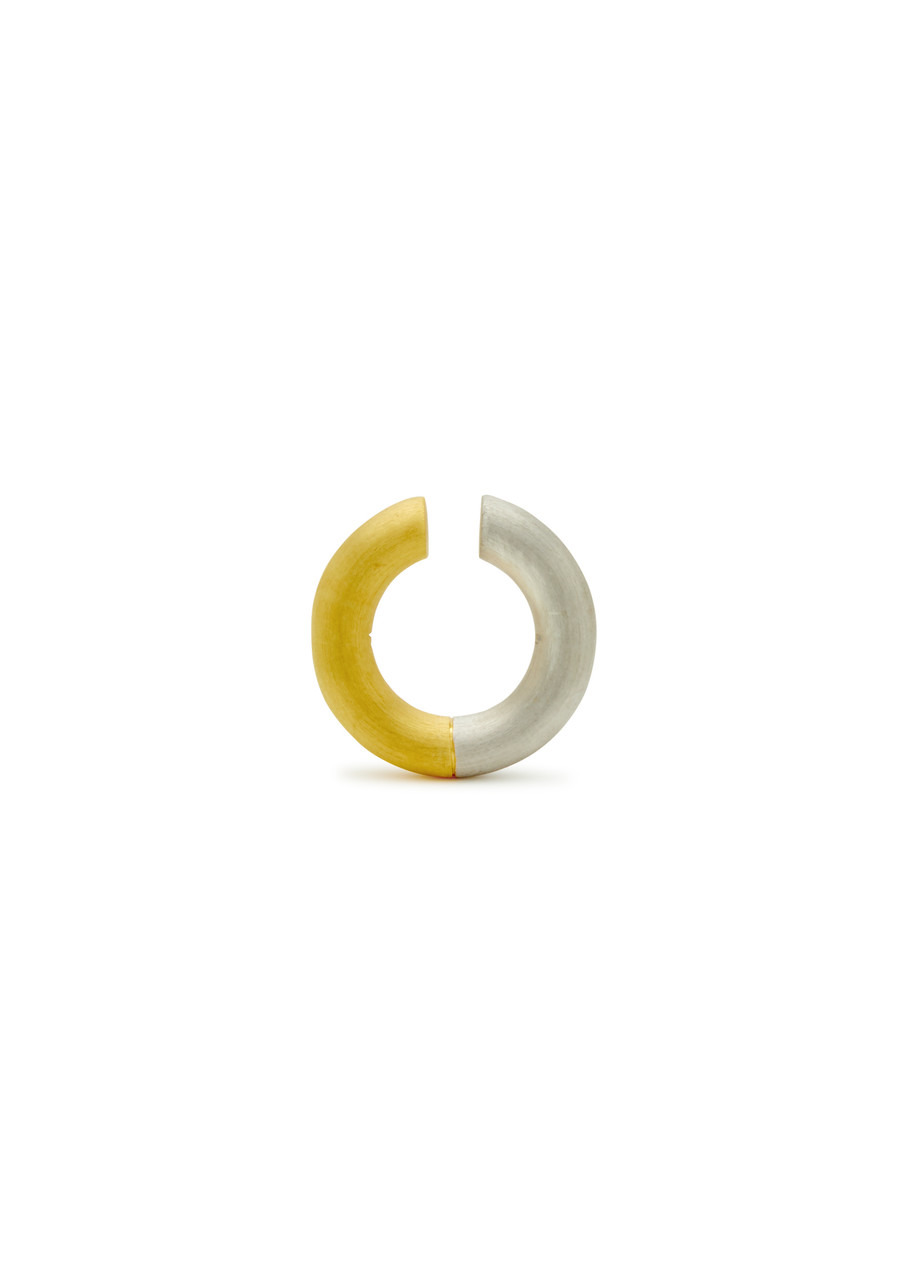 9kt gold-plated and sterling silver ear cuff - 4
