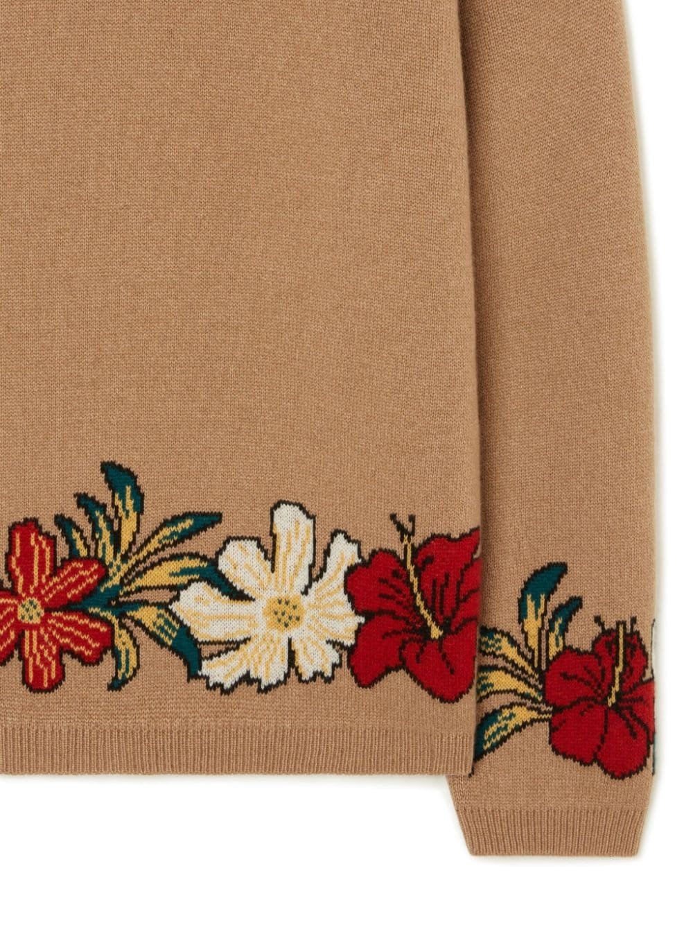 R+J floral-intarsia cashmere jumper - 5