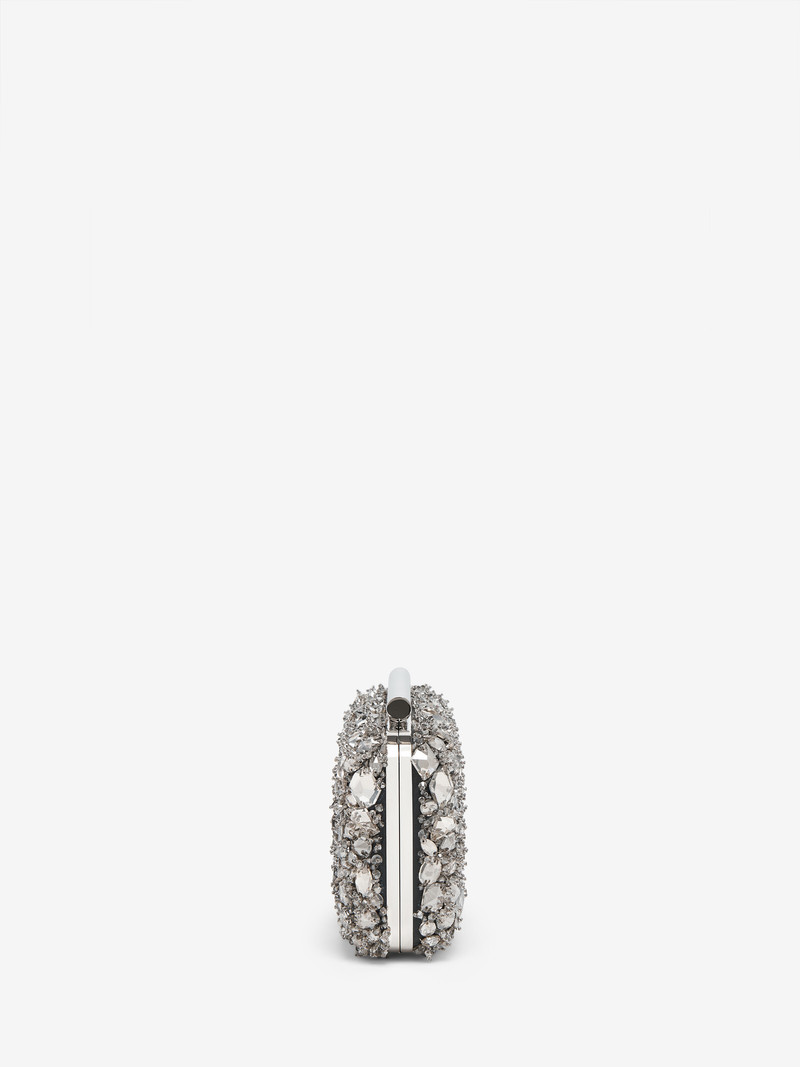 Crystal Embroidery T-Bar Box Clutch 3
