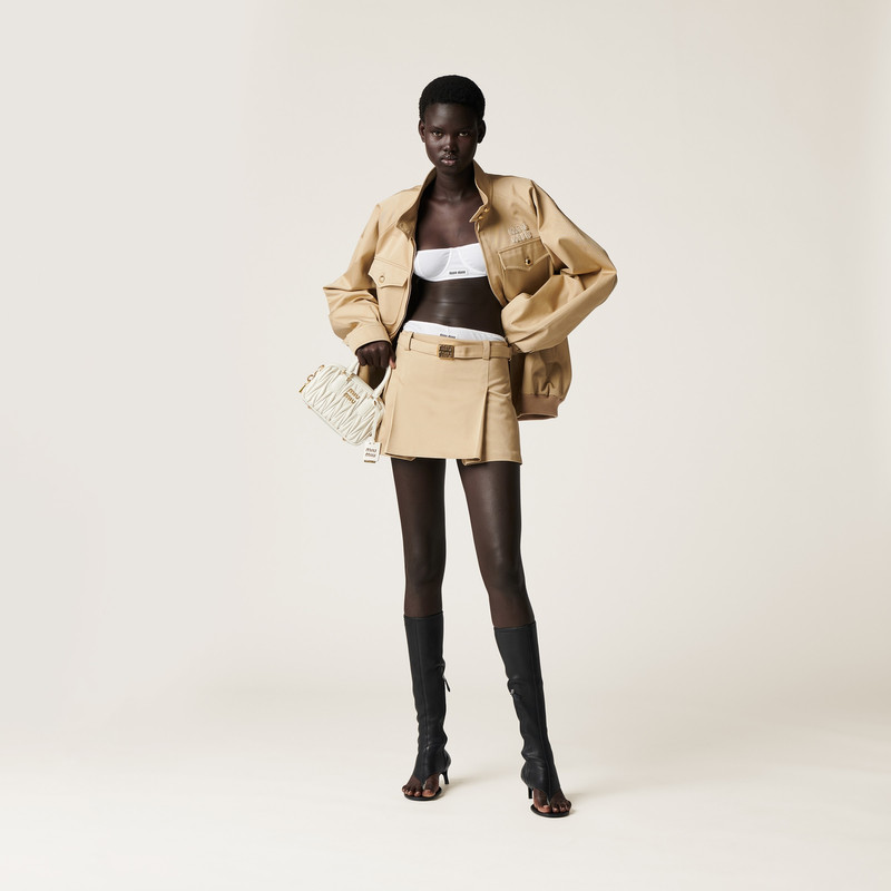 Miu Miu Chino miniskirt outlook