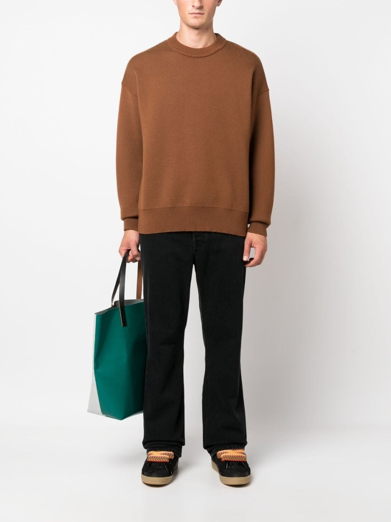 Lanvin logo-patch straight-leg jeans outlook