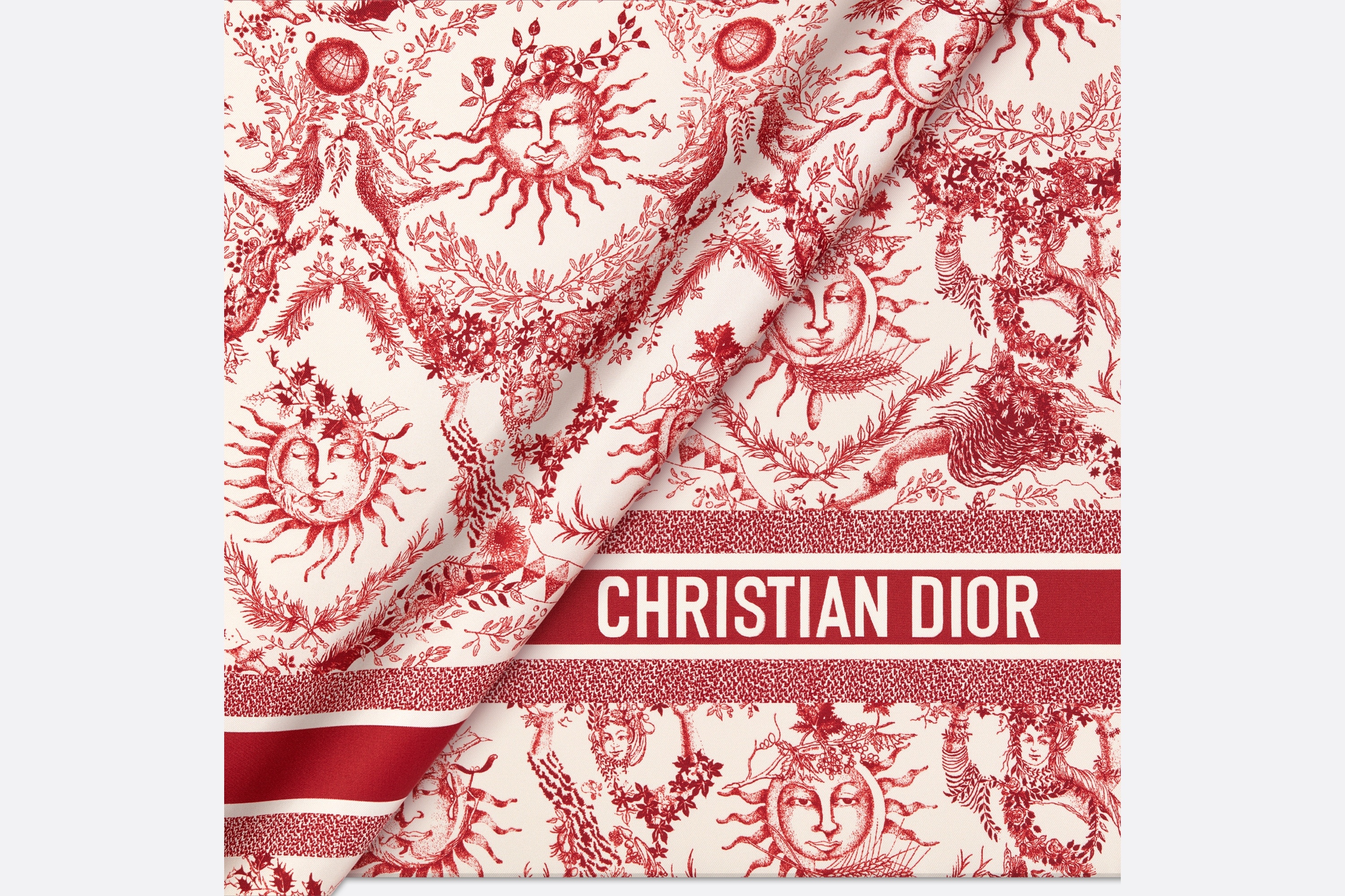 Toile de Jouy Soleil 90 Square Scarf - 4