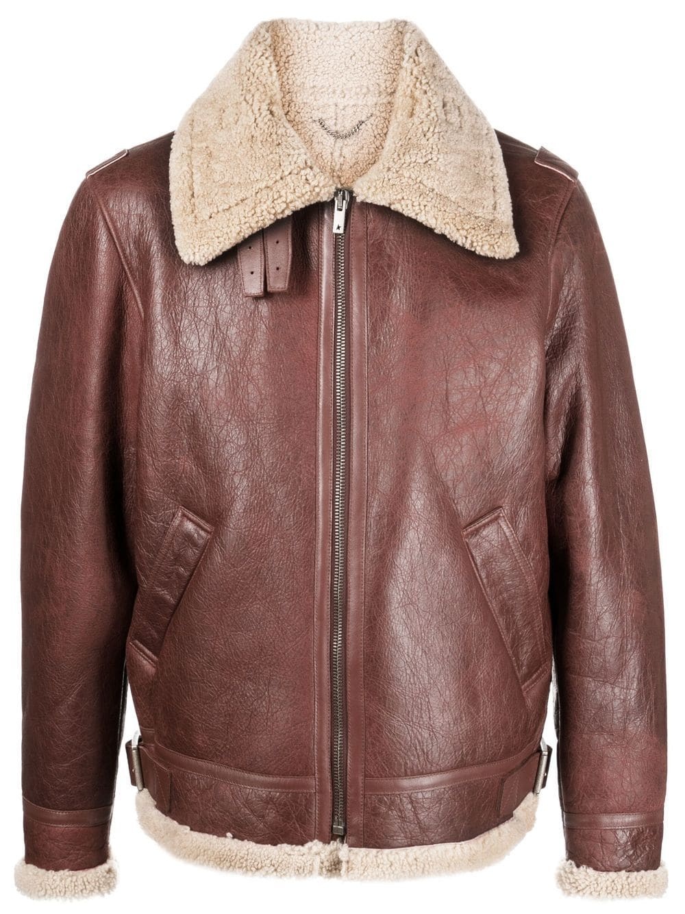 Sherling leather jacket - 1