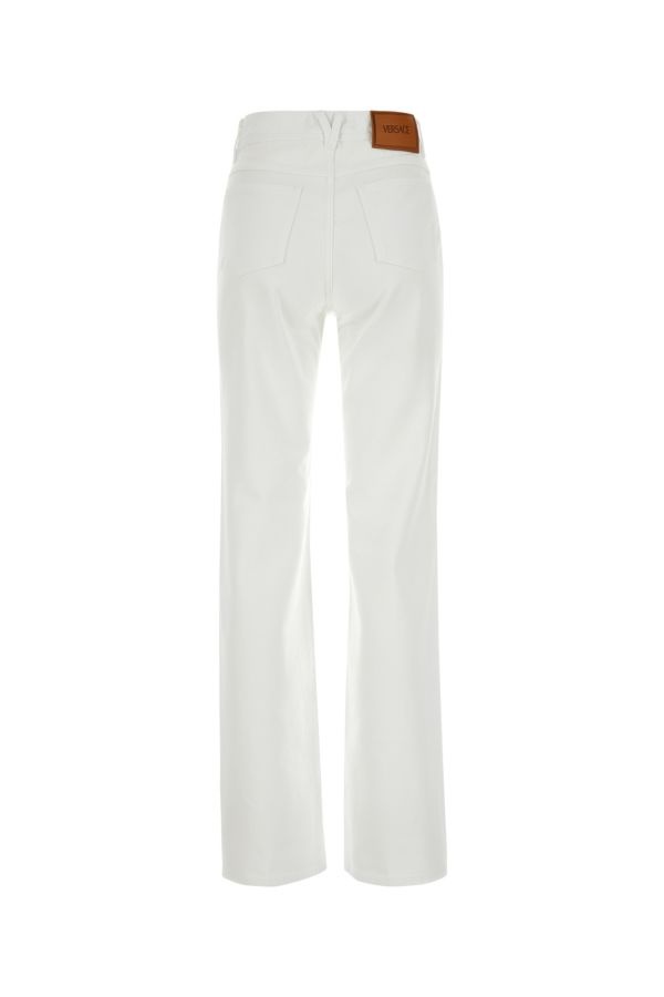 Versace Woman White Denim Jeans - 2