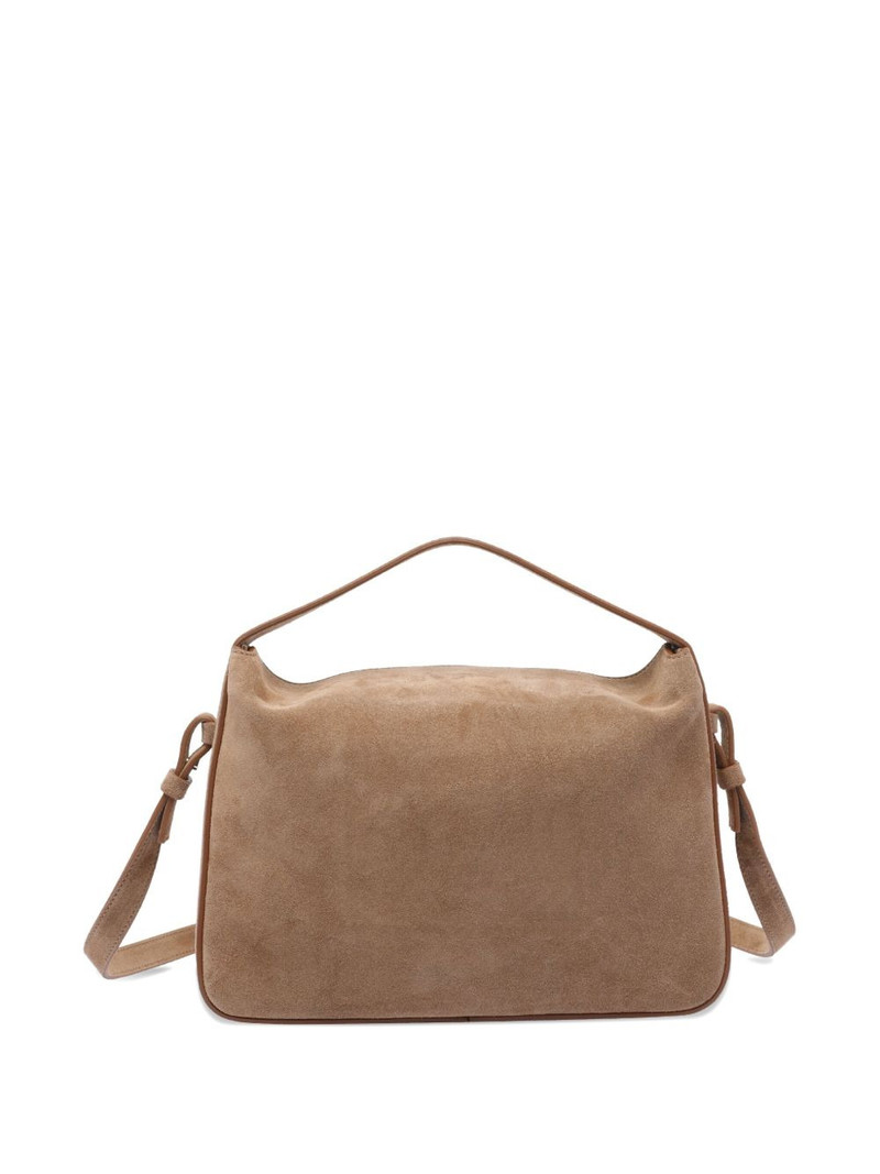 AESTHER EKME top-handle suede-leather shoulder bag outlook