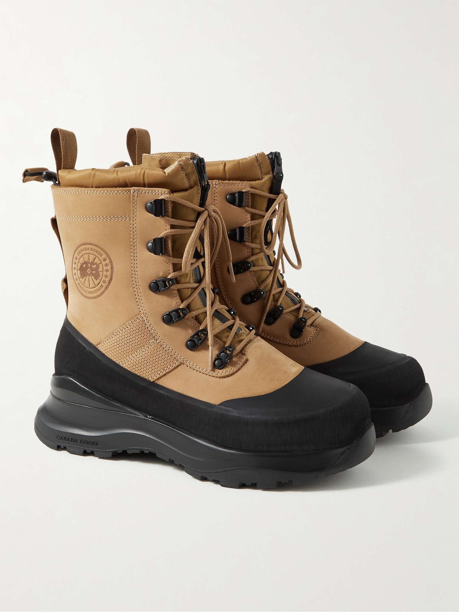 Armstrong Rubber-Trimmed Nubuck Boots - 4