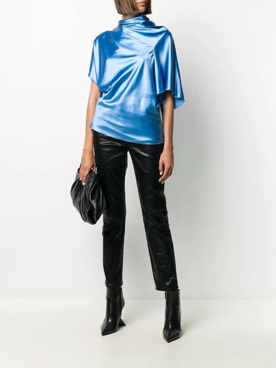 Rick Owens asymmetric satin top outlook