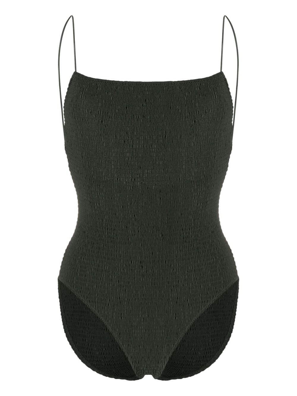 square-neck one-piece swimsuit - 1