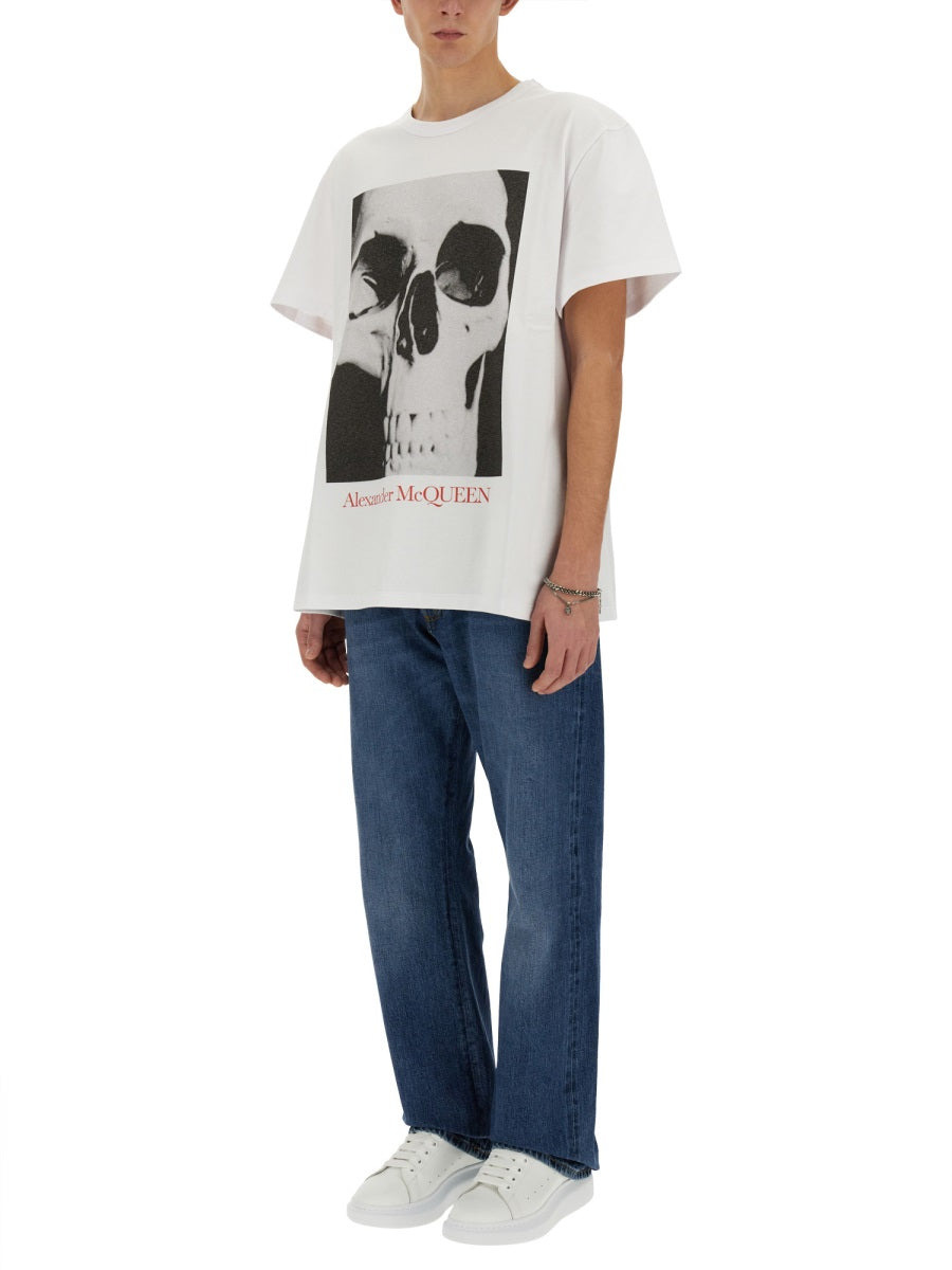 Alexander Mcqueen Men Skull Print T-Shirt - 2