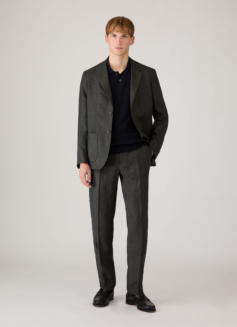 Sunspel Silk Linen Honeycomb Polo outlook