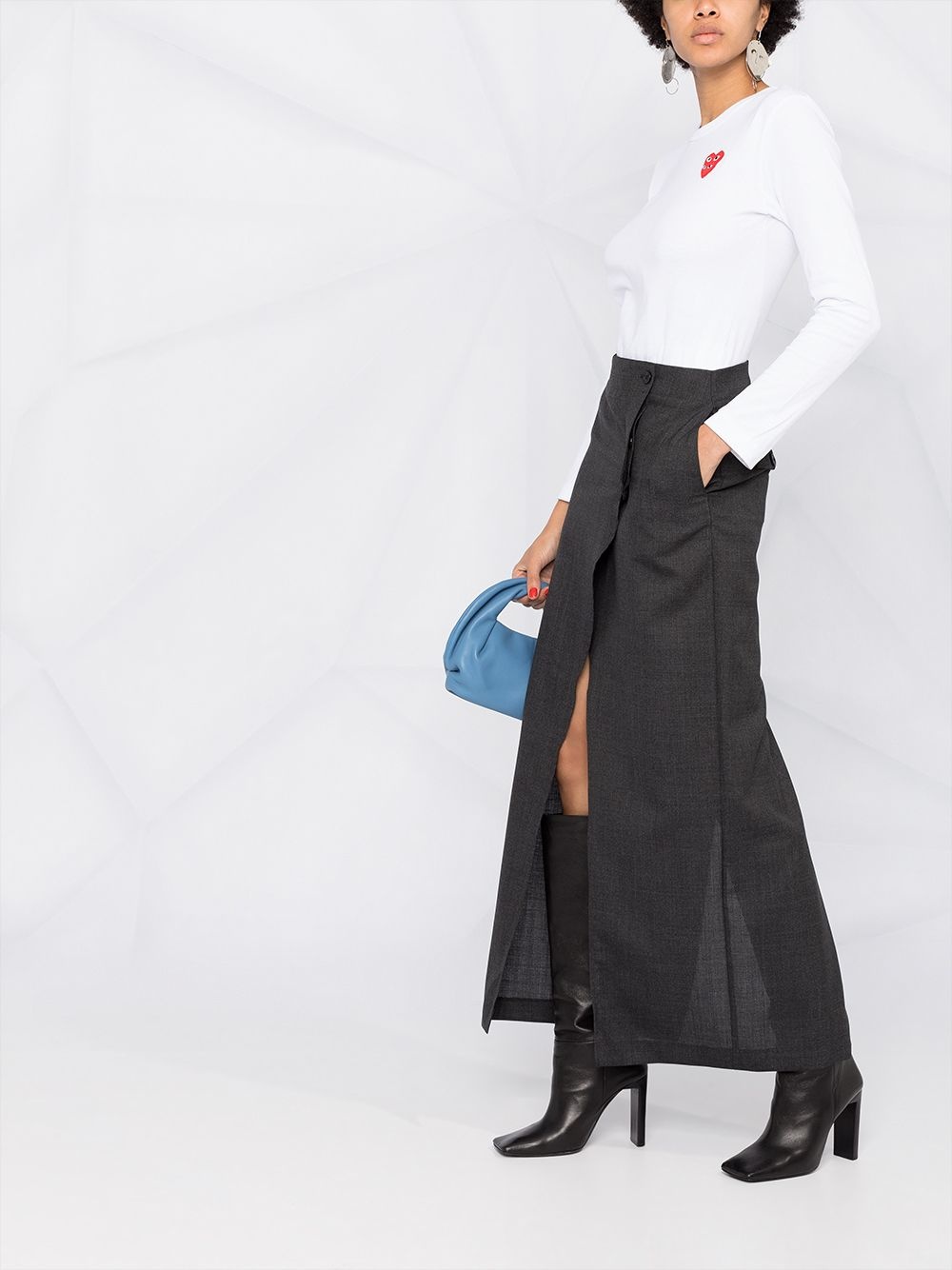 embroidered-logo longsleeved top - 6