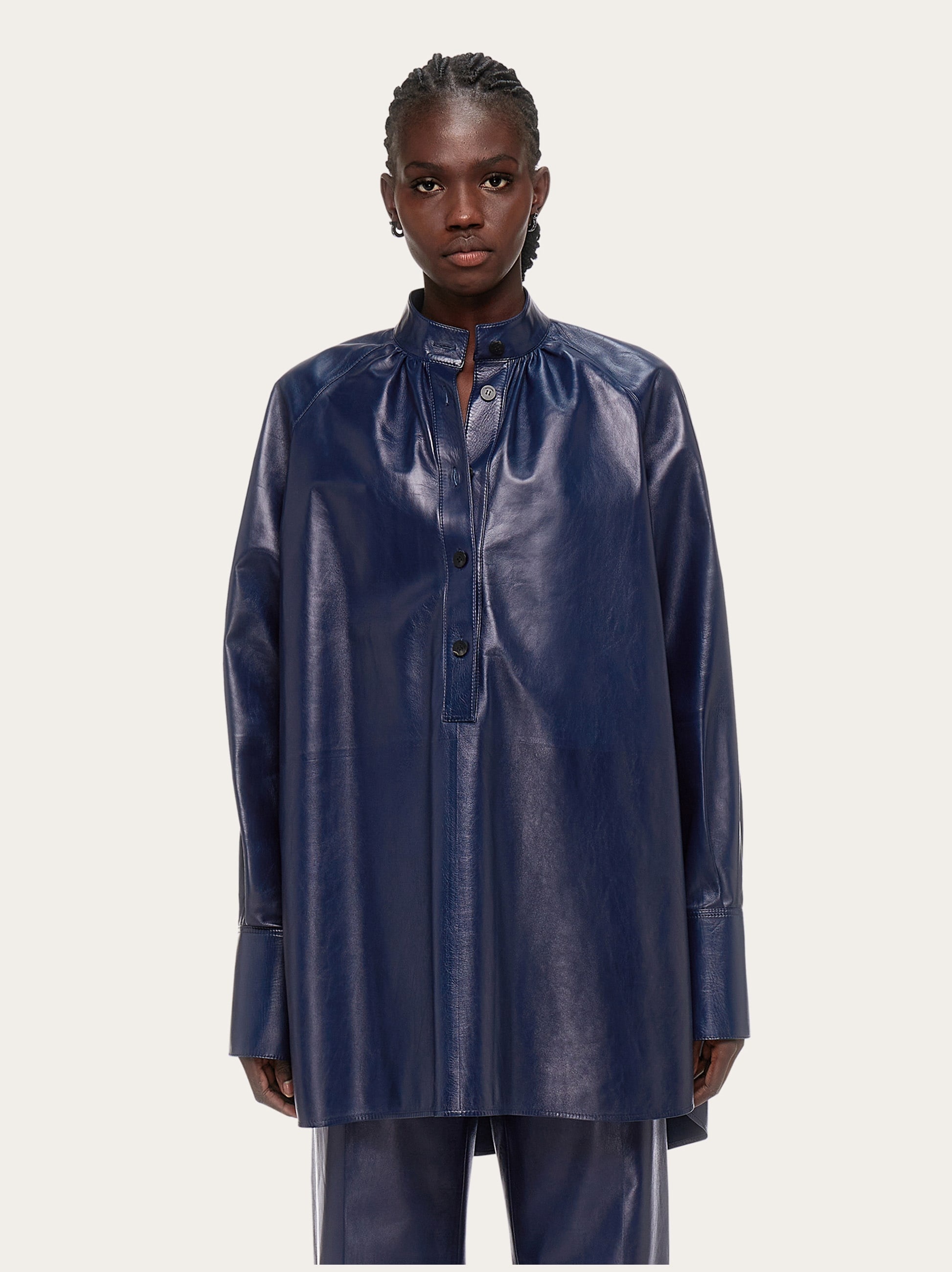 Oversize nappa shirt - 2