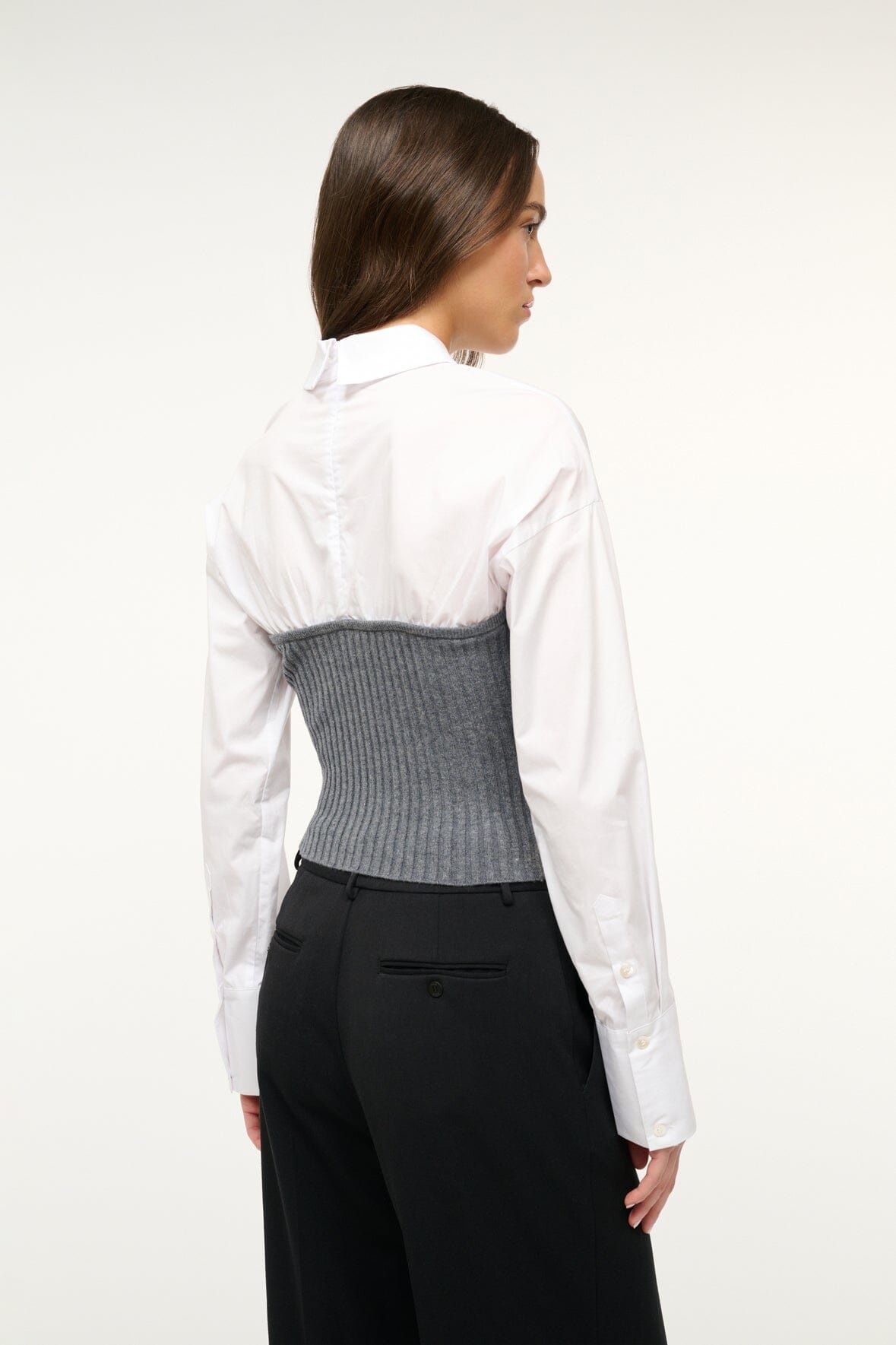 STAUD O'KEEFE TOP CHARCOAL WHITE - 4