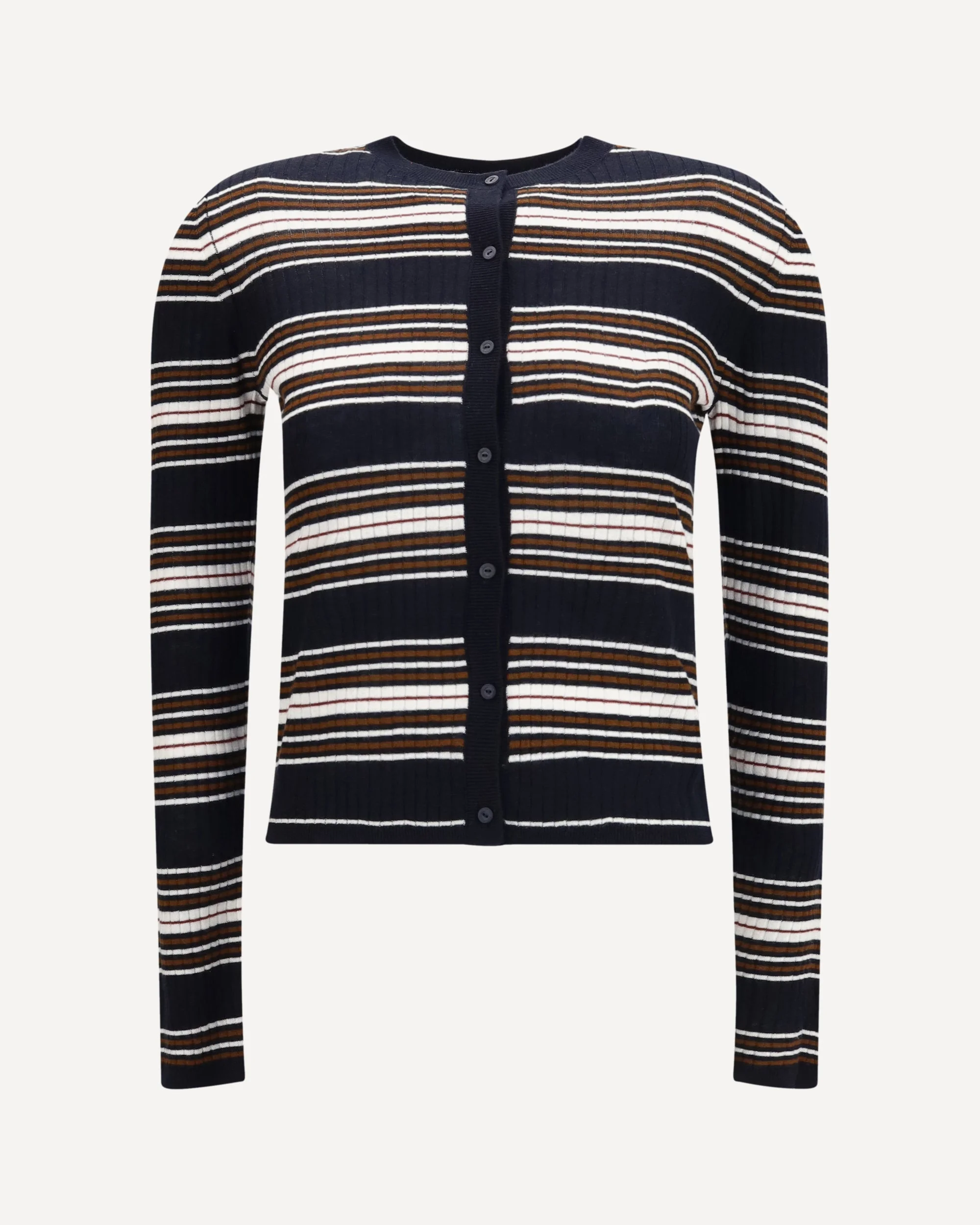 Striped silk and wool Cardigan - 1