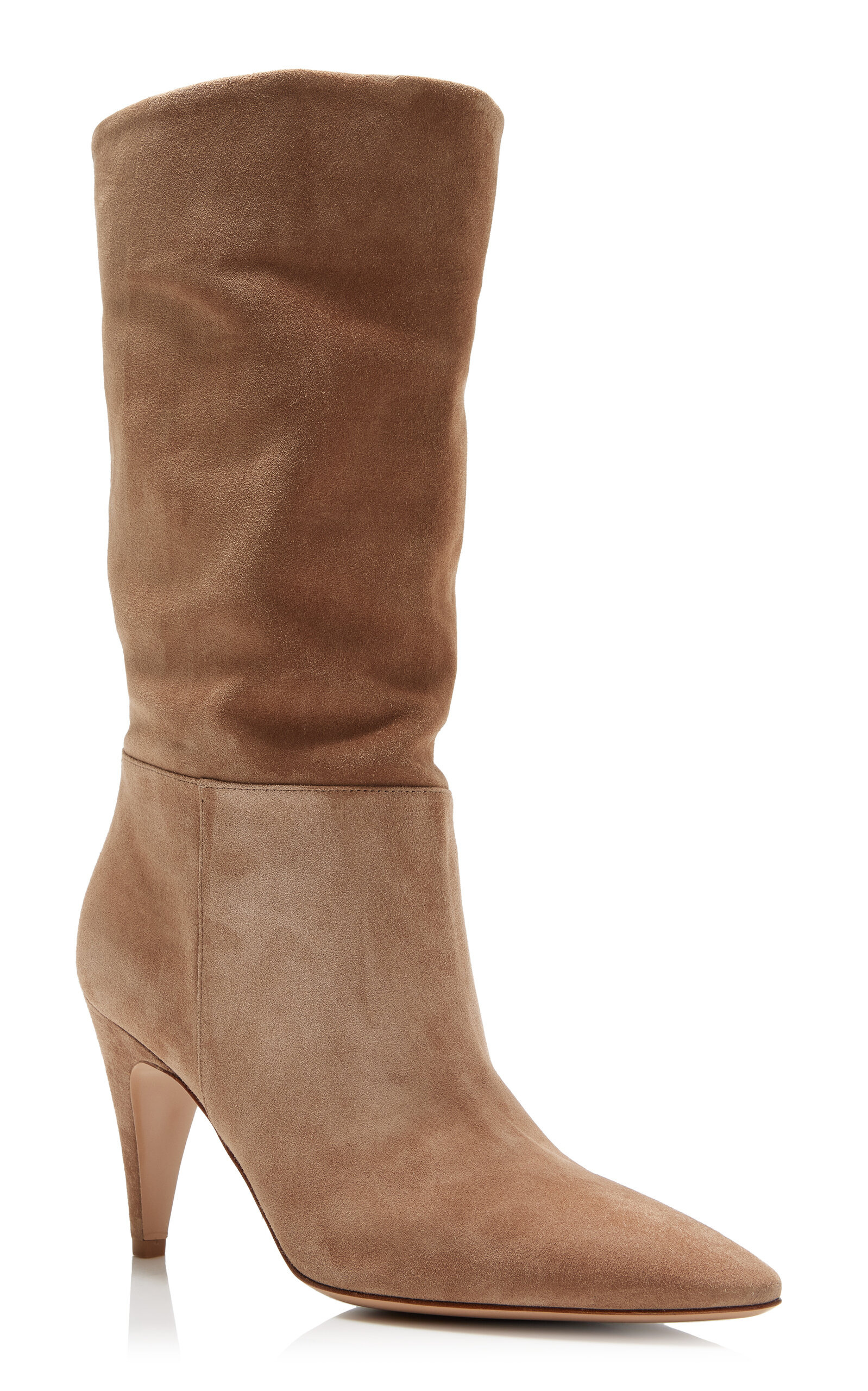 Slouchy Suede Boots tan - 5
