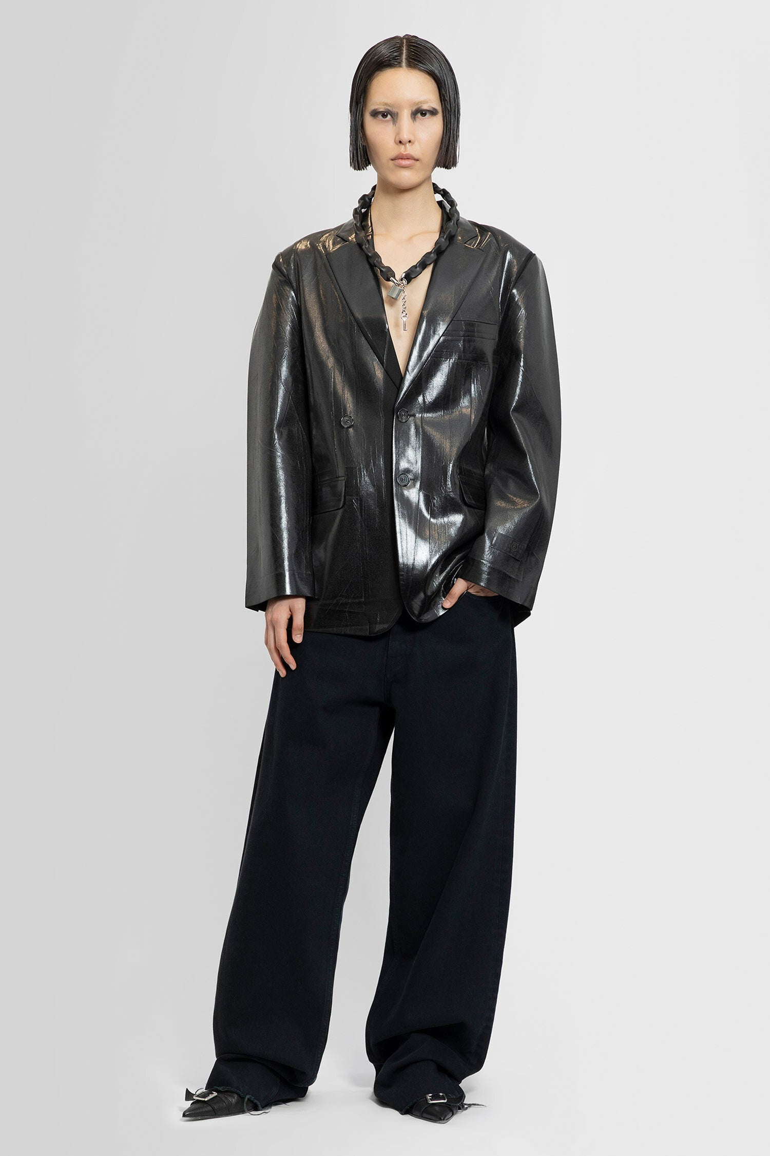 MM6 MAISON MARGIELA WOMAN BLACK JEANS - 6