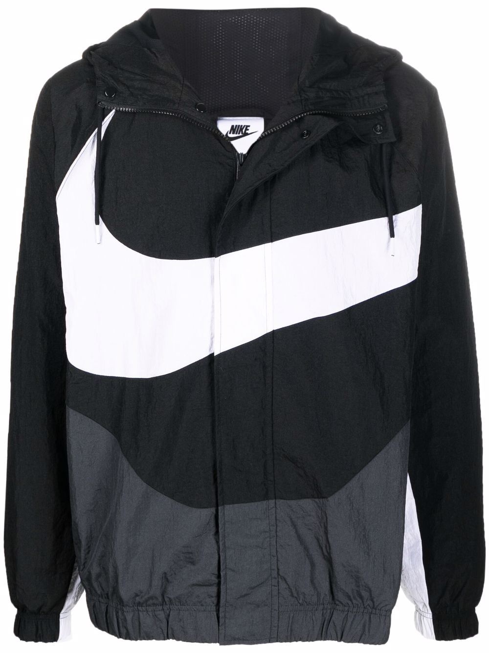 Big Swoosh zip-up hooded jacket - 1