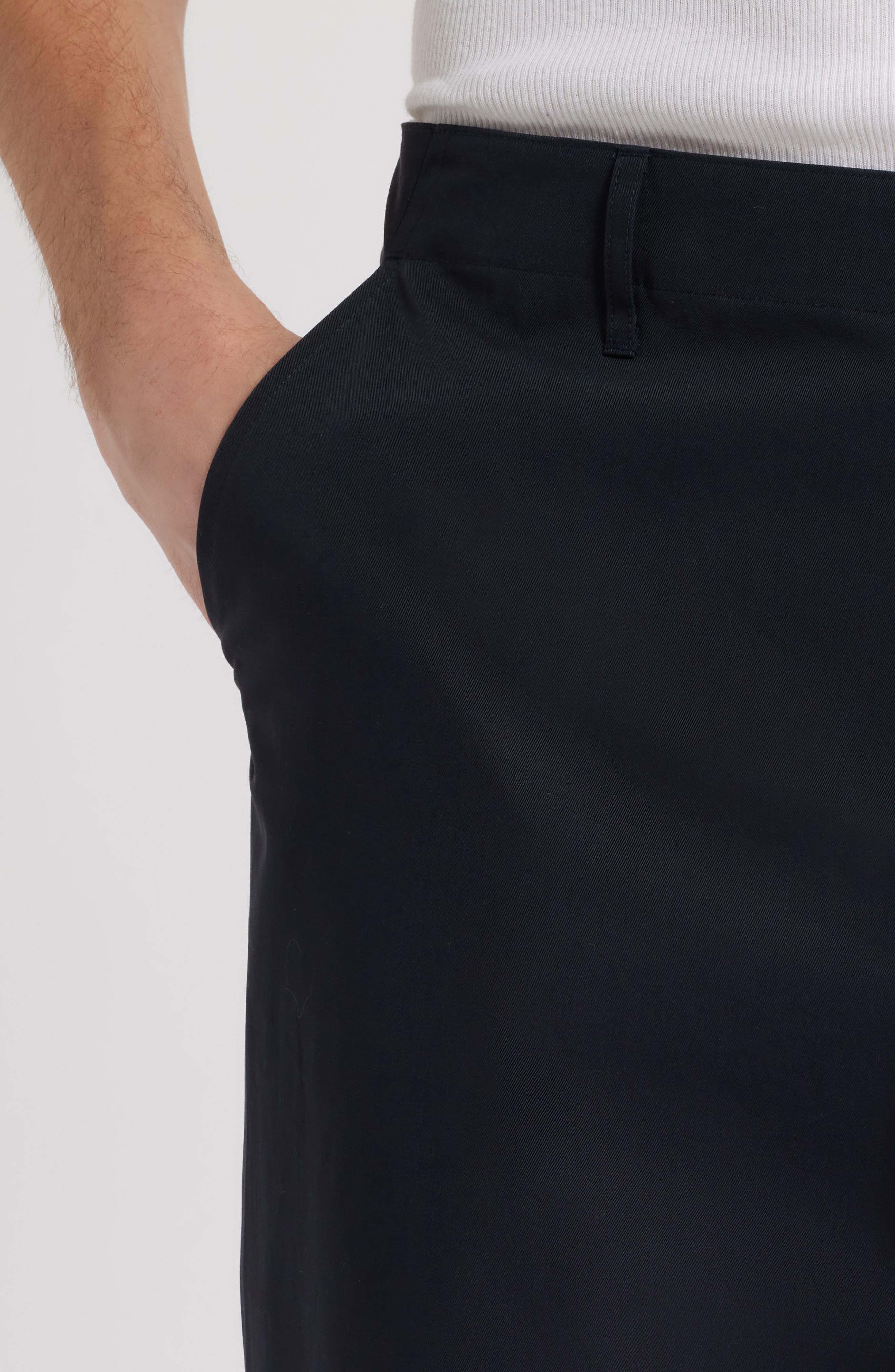 FRAME Relaxed Fit Cotton Pants in Dark Navy at Nordstrom - 4