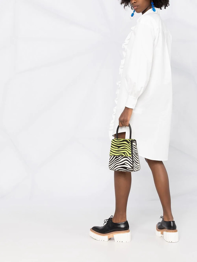 ruffle detail shirt dress 4