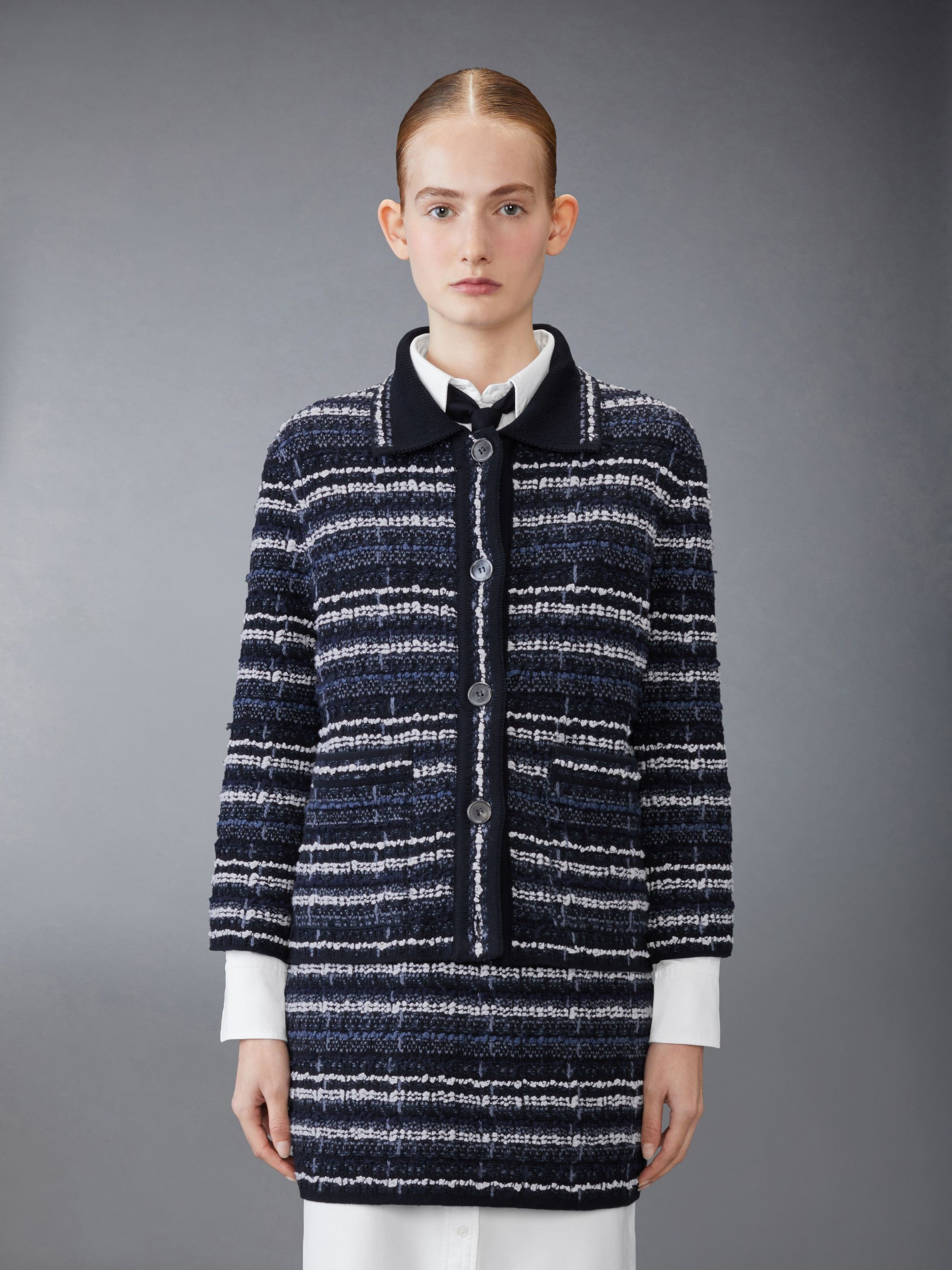 Tweed Polo Jacket - 1