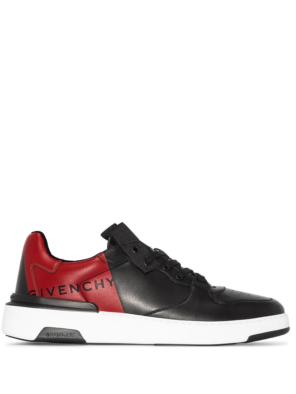 Wing two-tone leather sneakers - 1