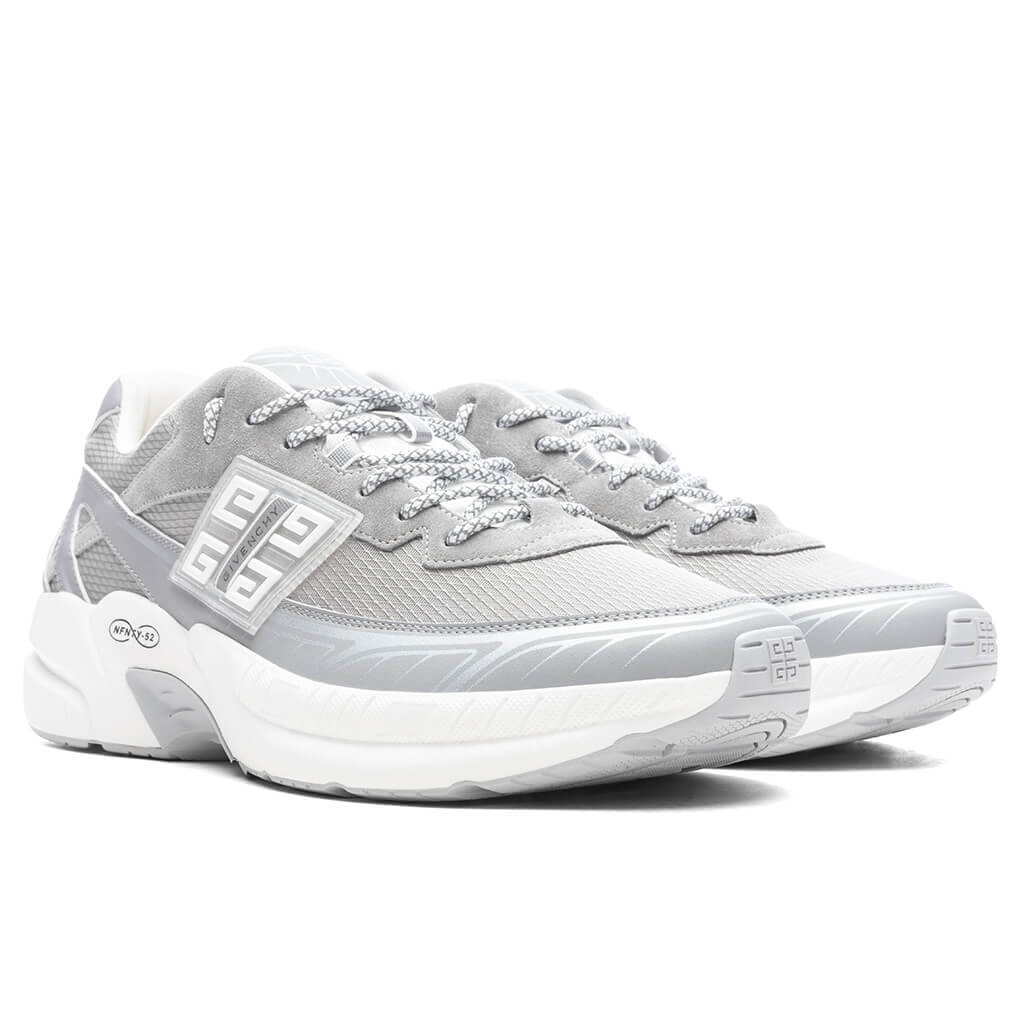 NFNTY-52 SUEDE AND MESH SNEAKERS - LIGHT GREY - 2