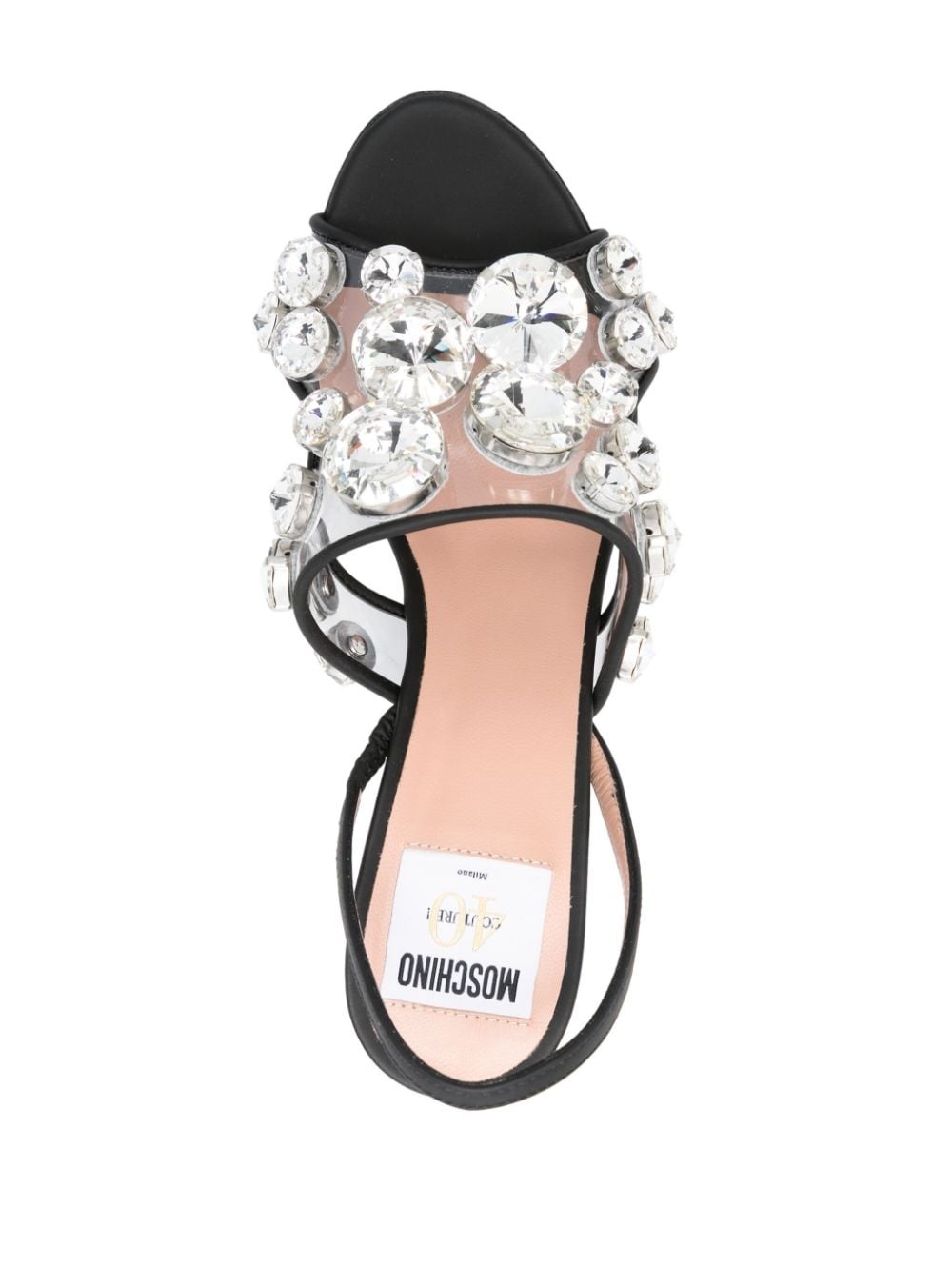 110mm crystal-embellished leather sandals - 4