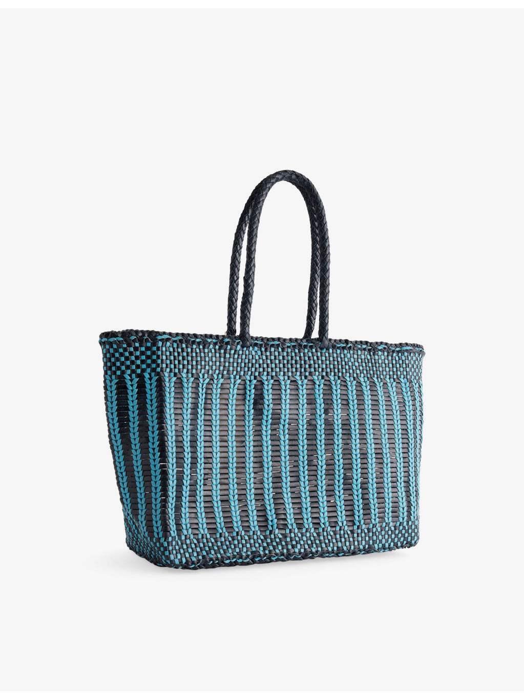Bali Basket Leather Tote Bag - 4