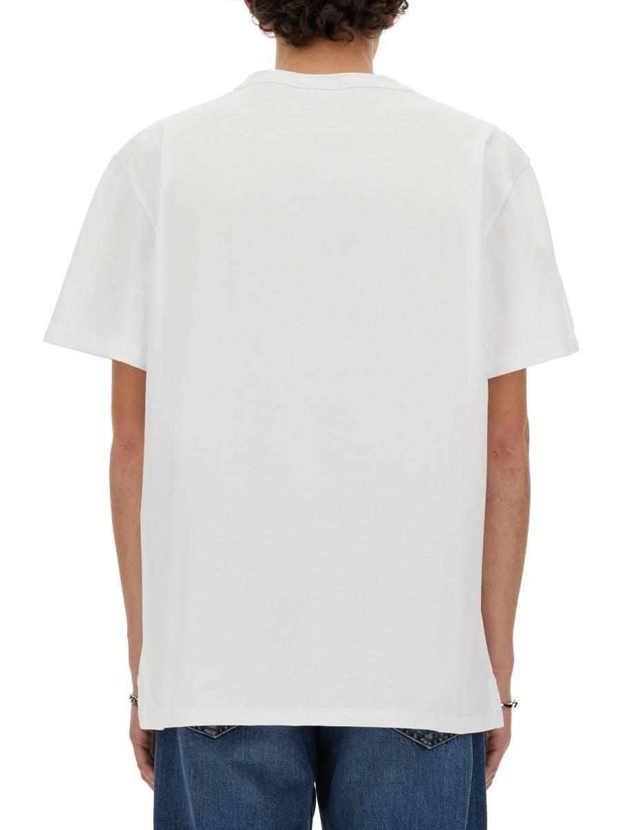 Alexander Mcqueen Men Skull Print T-Shirt - 3