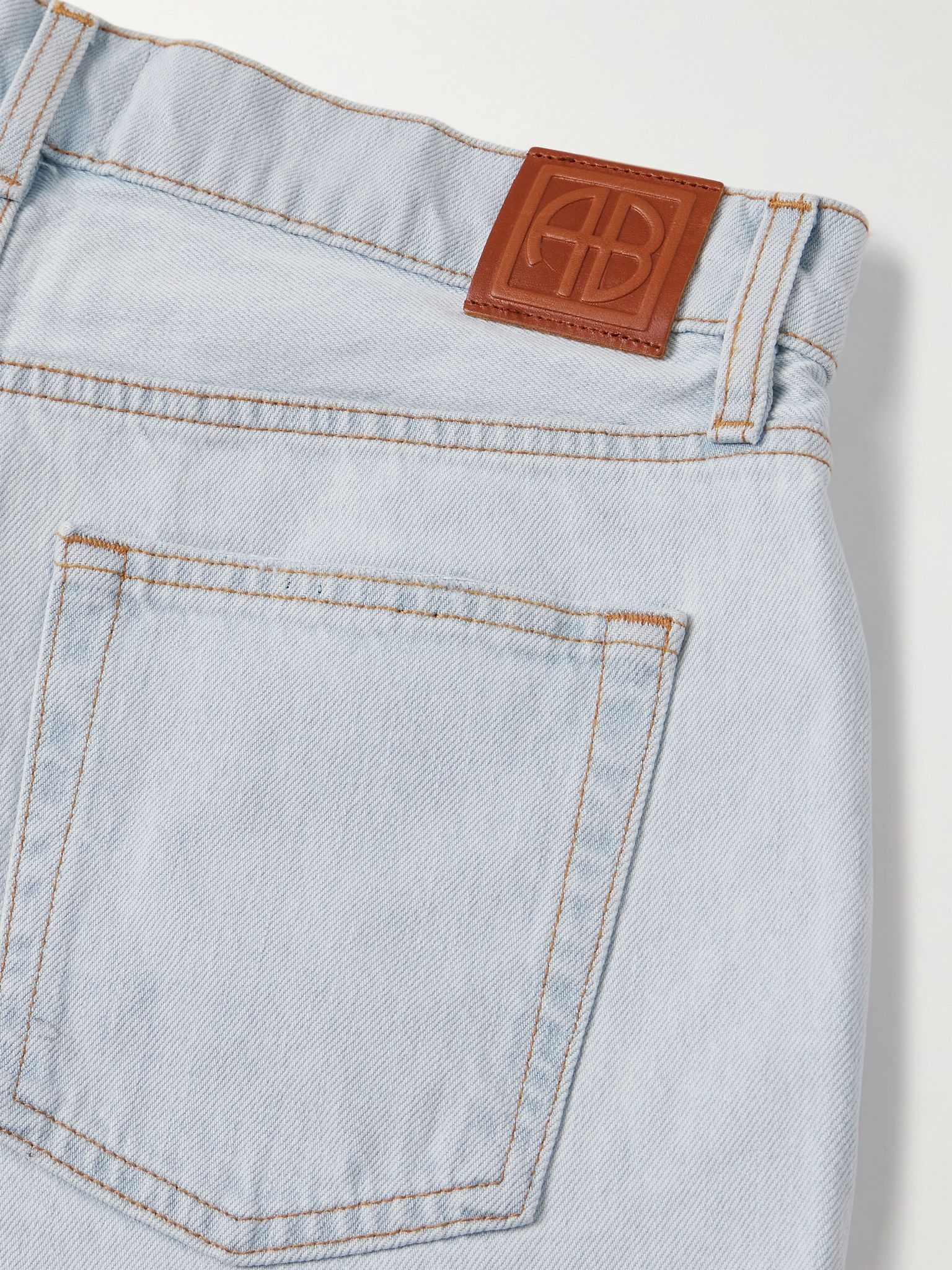 Dalton organic denim shorts Light denim - 6