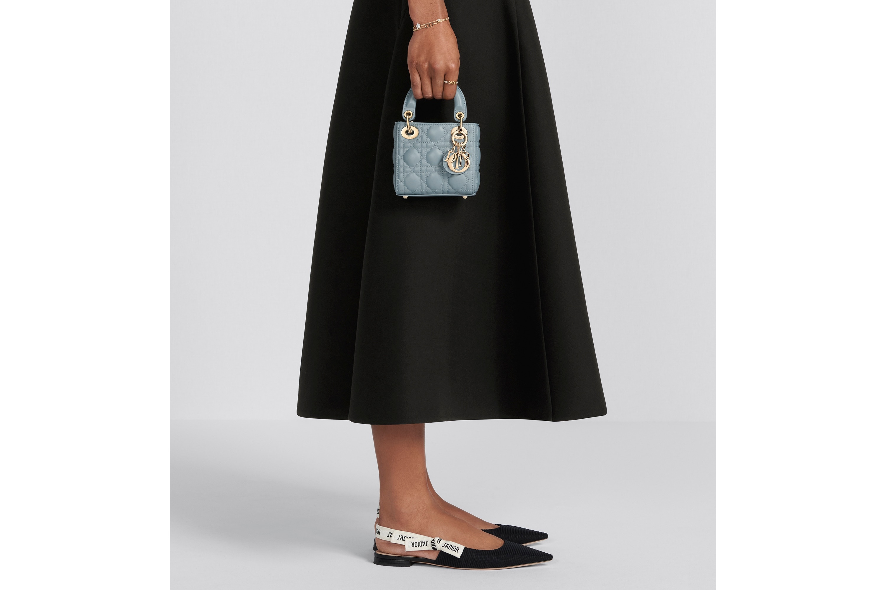 【DIOR】 Lady Dior micro bag（マイクロサイズ） Lady Dior Micro Bag Black Cannage Lambskin | DIOR