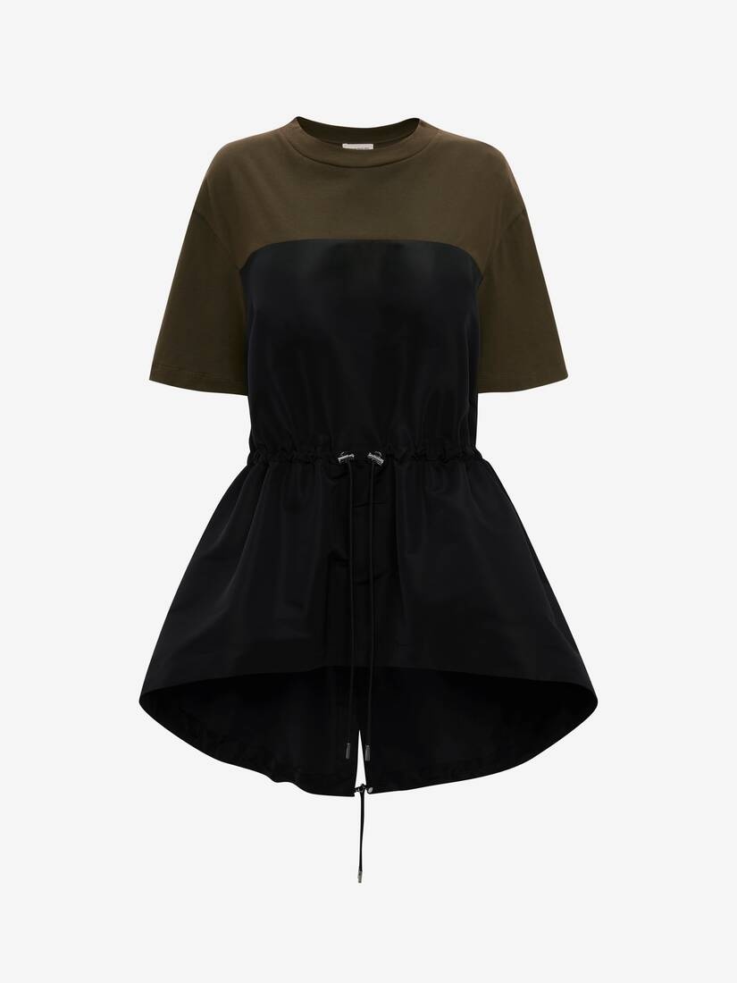 Hybrid Parka T-shirt in Khaki - 1