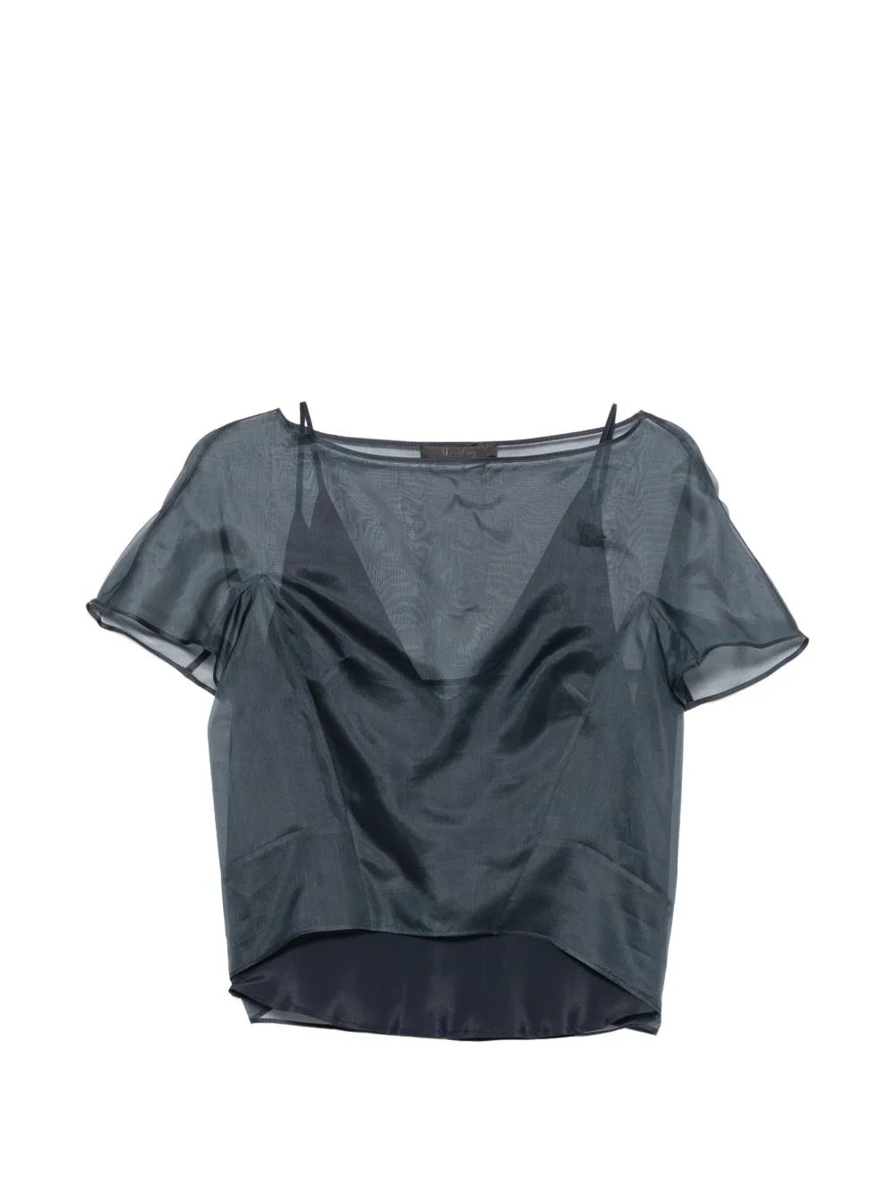 Emela sheer silk top - 1