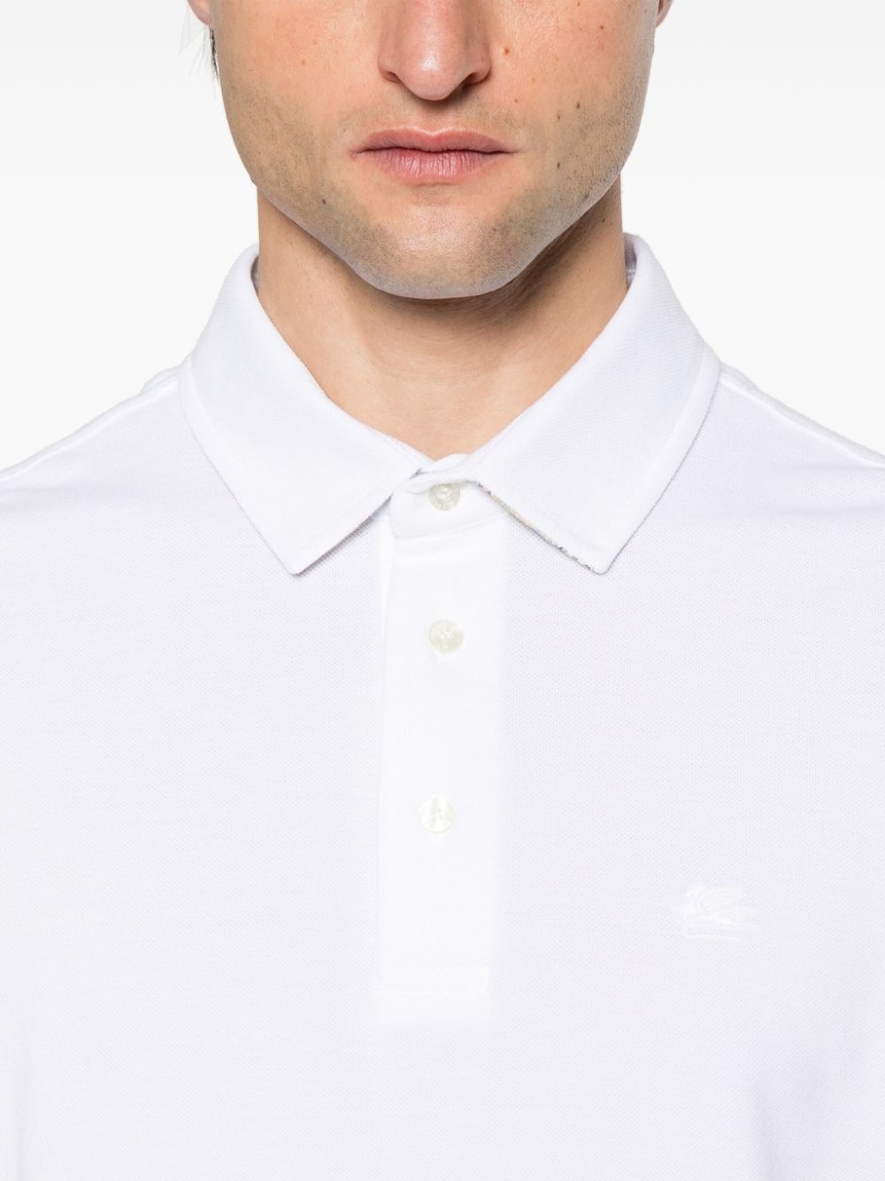 Pegaso-embroidered polo shirt - 4
