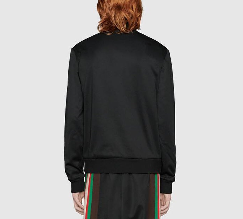 Gucci Vintage Plain Knit Zip-Up Jacket For Men Black 615731-XJCFQ-1060 - 3