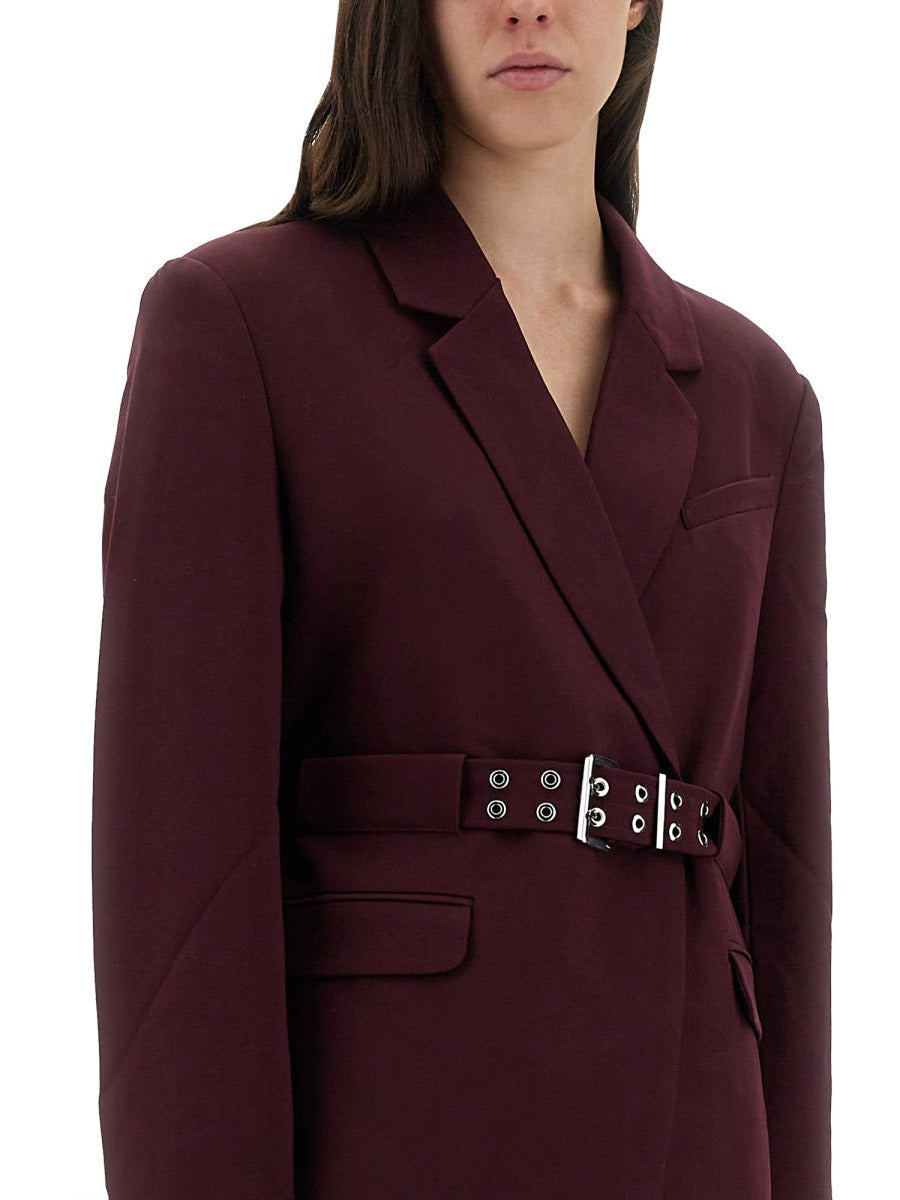 Ganni Women Crepe Blazer - 4