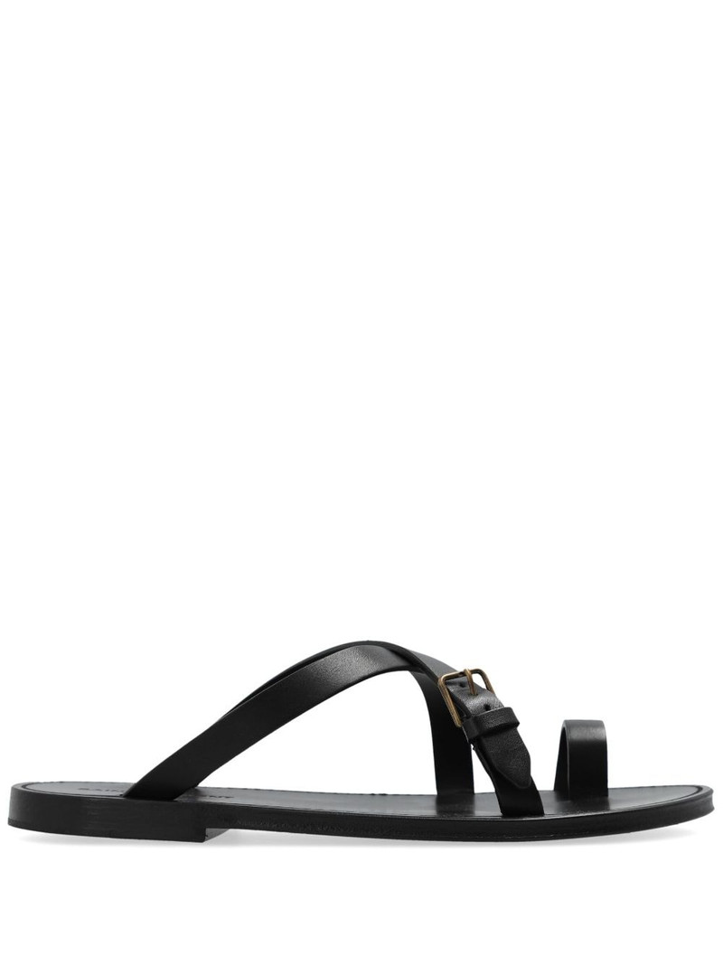 leather flip flops - 1