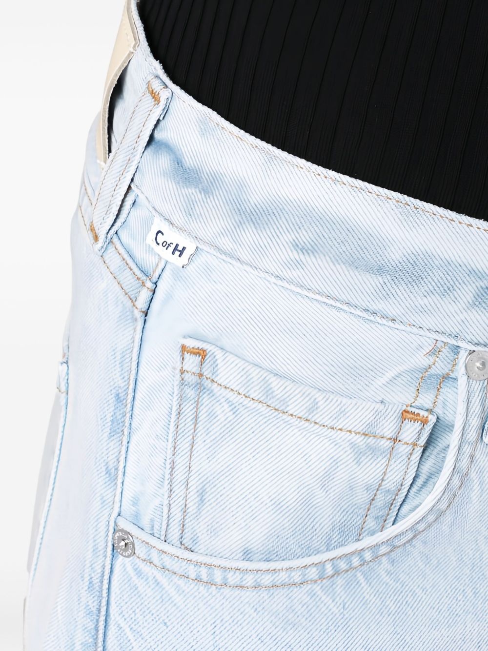 palazzo drawstring jeans - 4