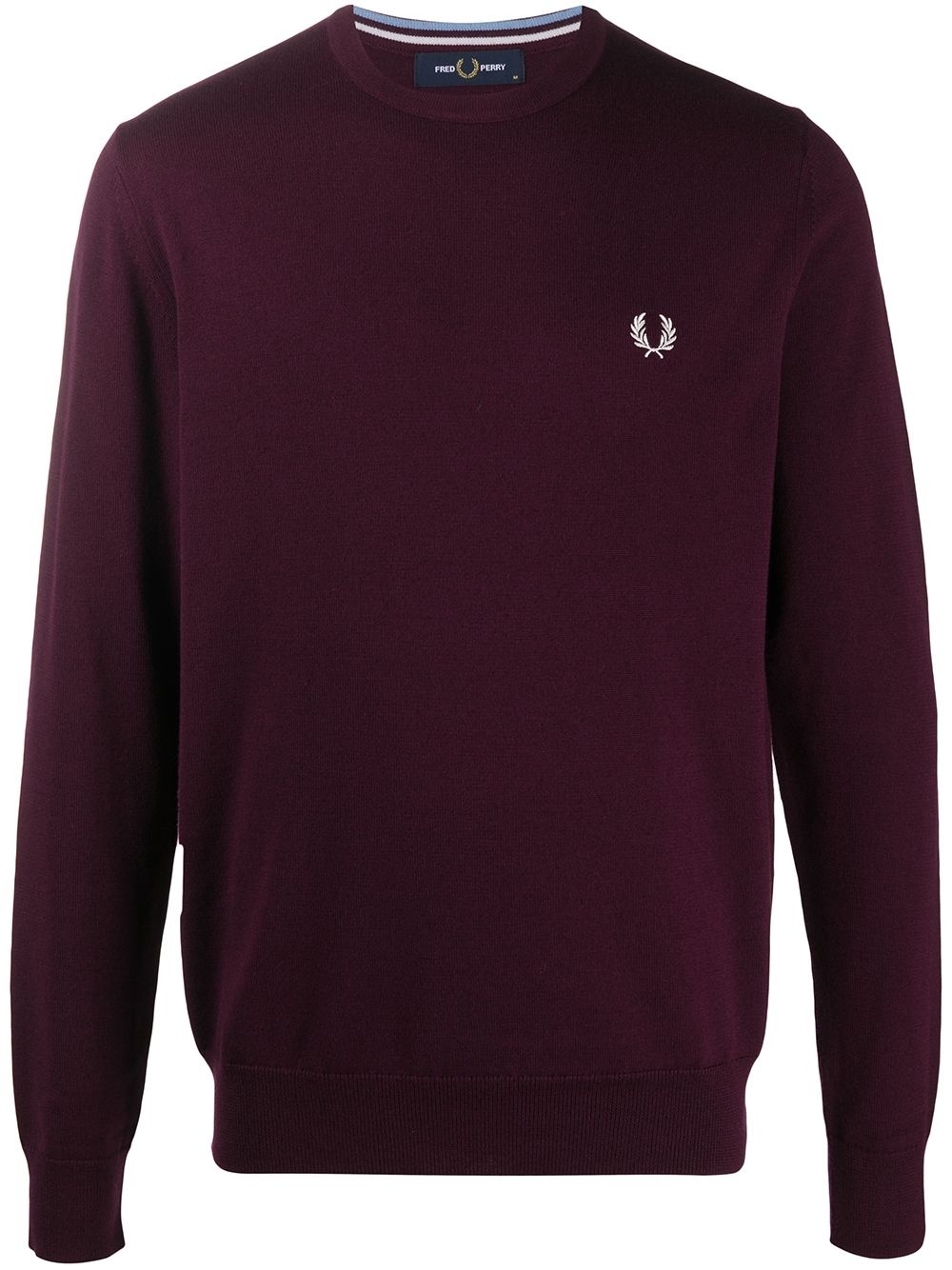 embroidered logo cotton sweatshirt - 1