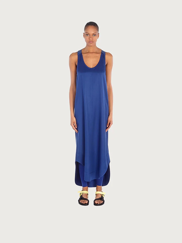 SLEEVELESS SILK DRESS - 2