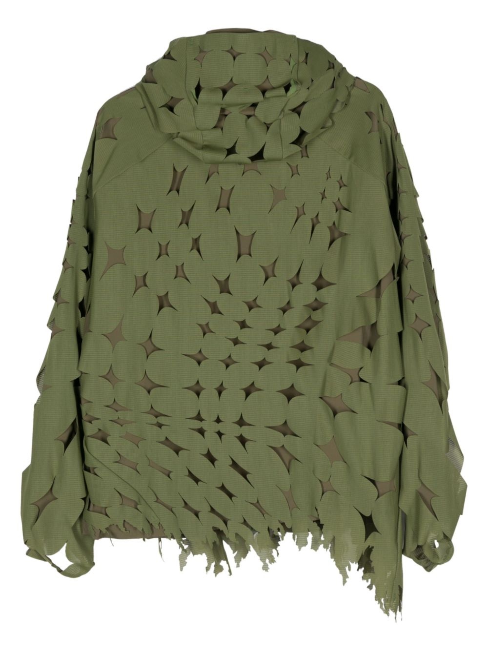 cut-out detail hooded jacket - 2