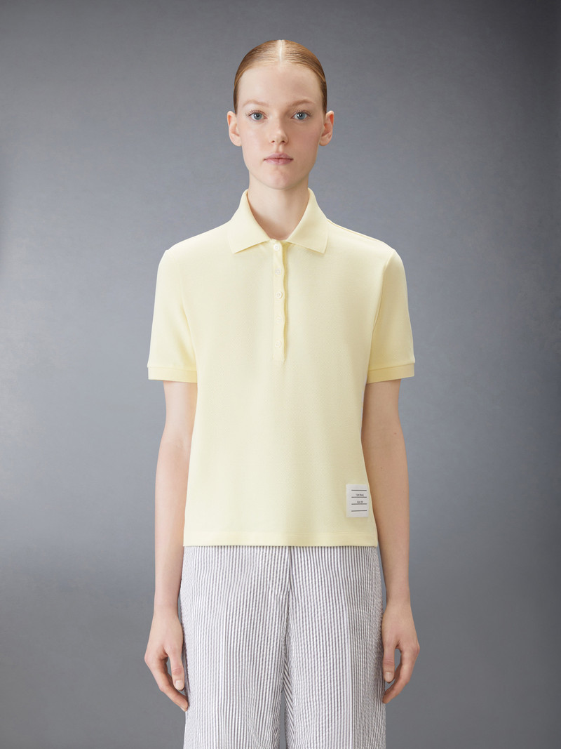 Thom Browne Classic Pique 4-Bar Polo outlook