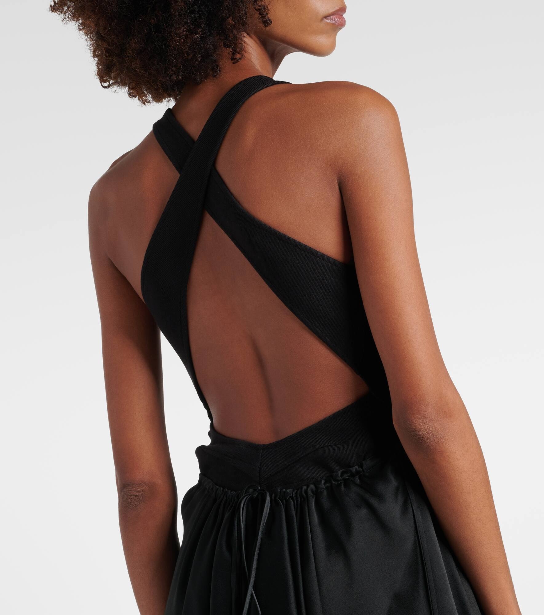 Cotton-blend midi dress - 6