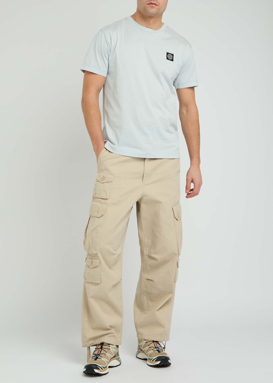 Stone Island Logo Cotton T-shirt - 4