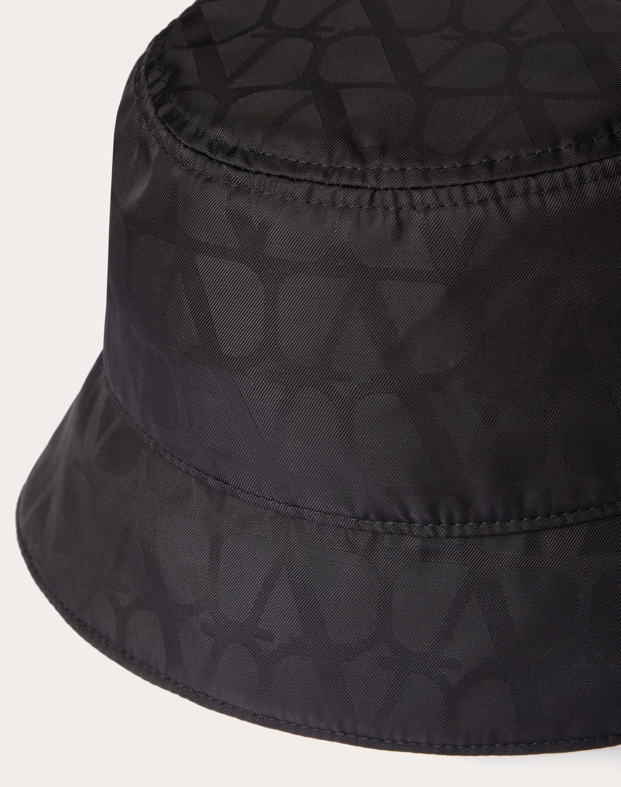 TOILE ICONOGRAPHE REVERSIBLE NYLON BUCKET HAT WITH CLUTCH - 2