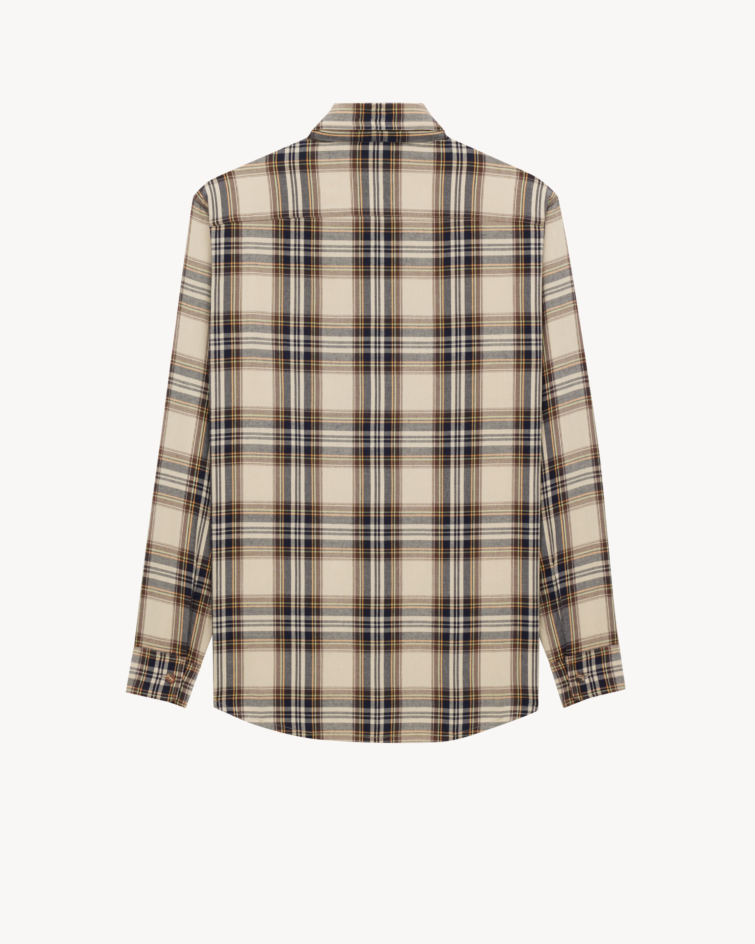 CASSANDRE LAVALLIÈRE SHIRT IN COTTON TARTAN - 4